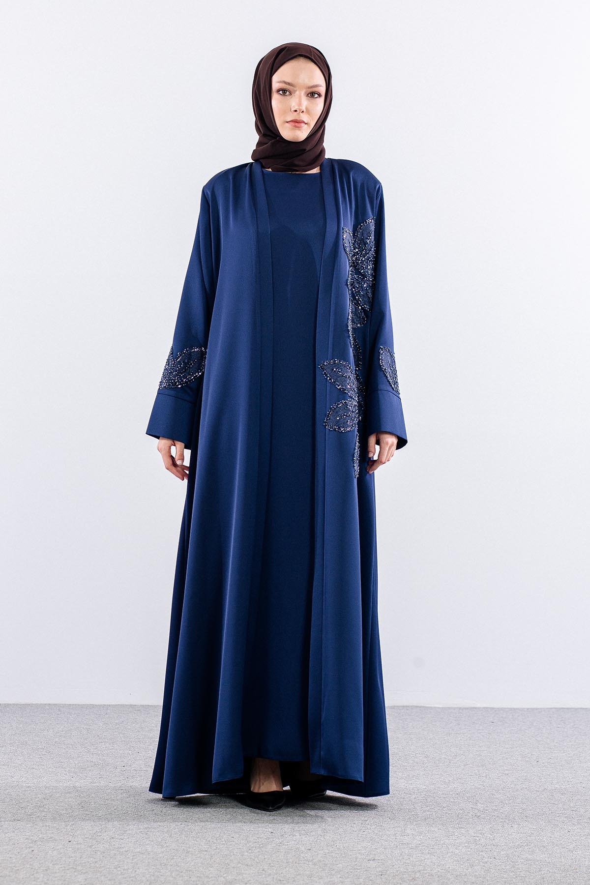 102 Kaftan Takim 44-52 Ozel Uretim - Lacivert - 1