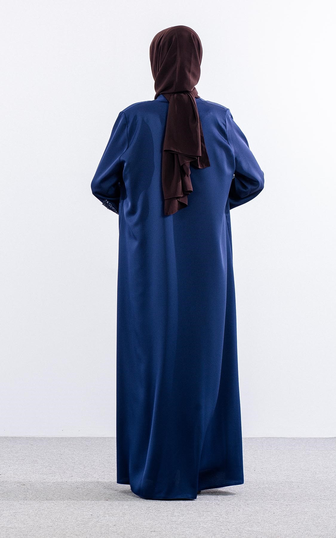 102 Kaftan Takim 44-52 Ozel Uretim - Lacivert - 4