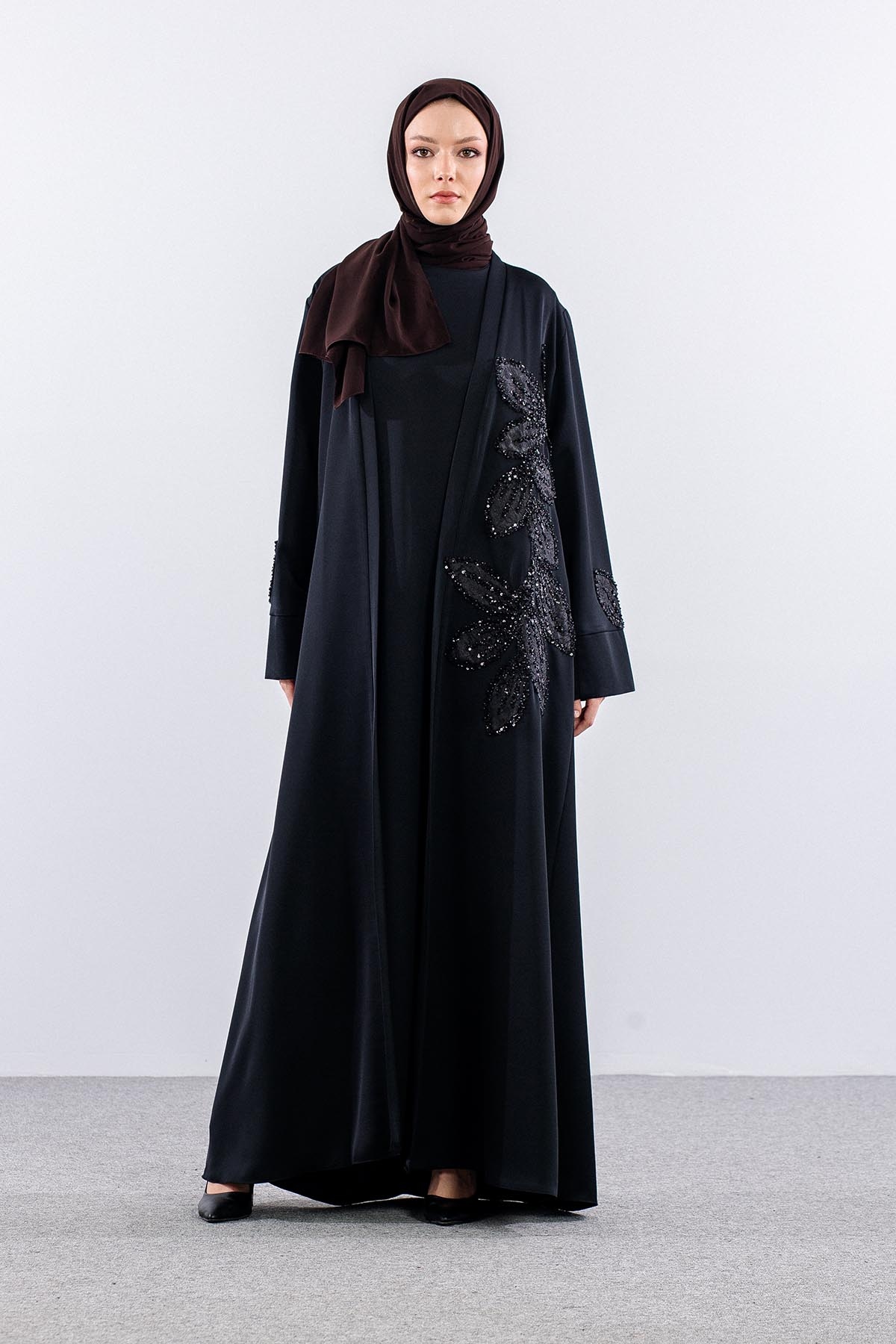 102 Kaftan Takim 44-52 Ozel Uretim - Siyah - 1