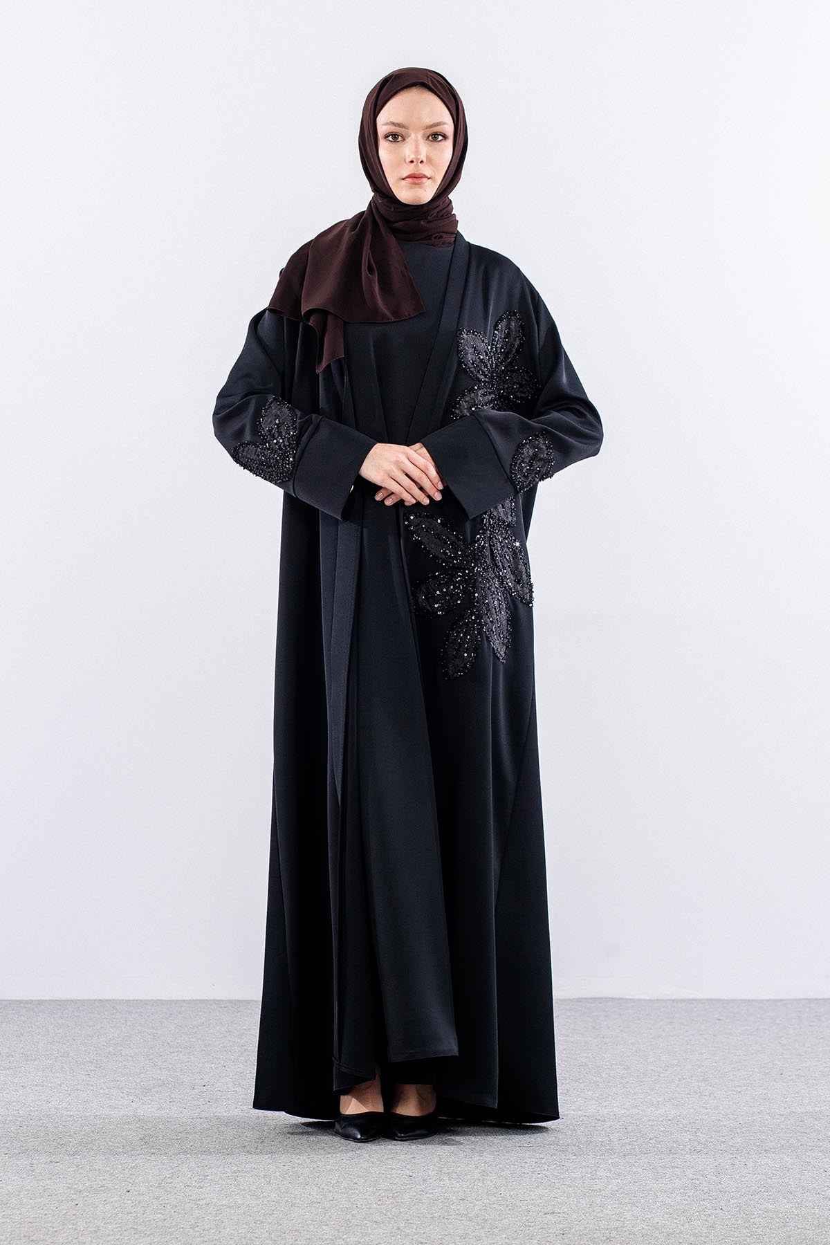 102 Kaftan Takim 44-52 Ozel Uretim - Siyah - 2