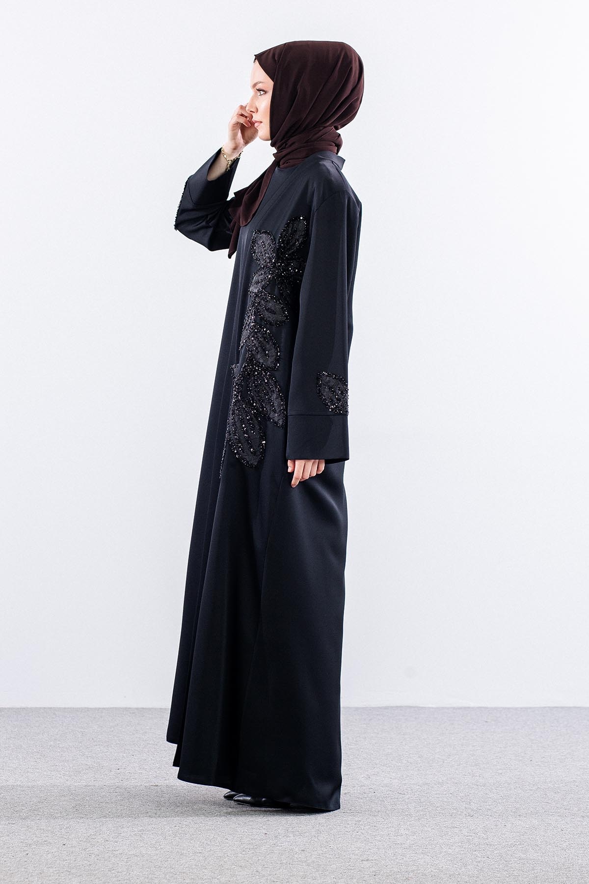 102 Kaftan Takim 44-52 Ozel Uretim - Siyah - 3