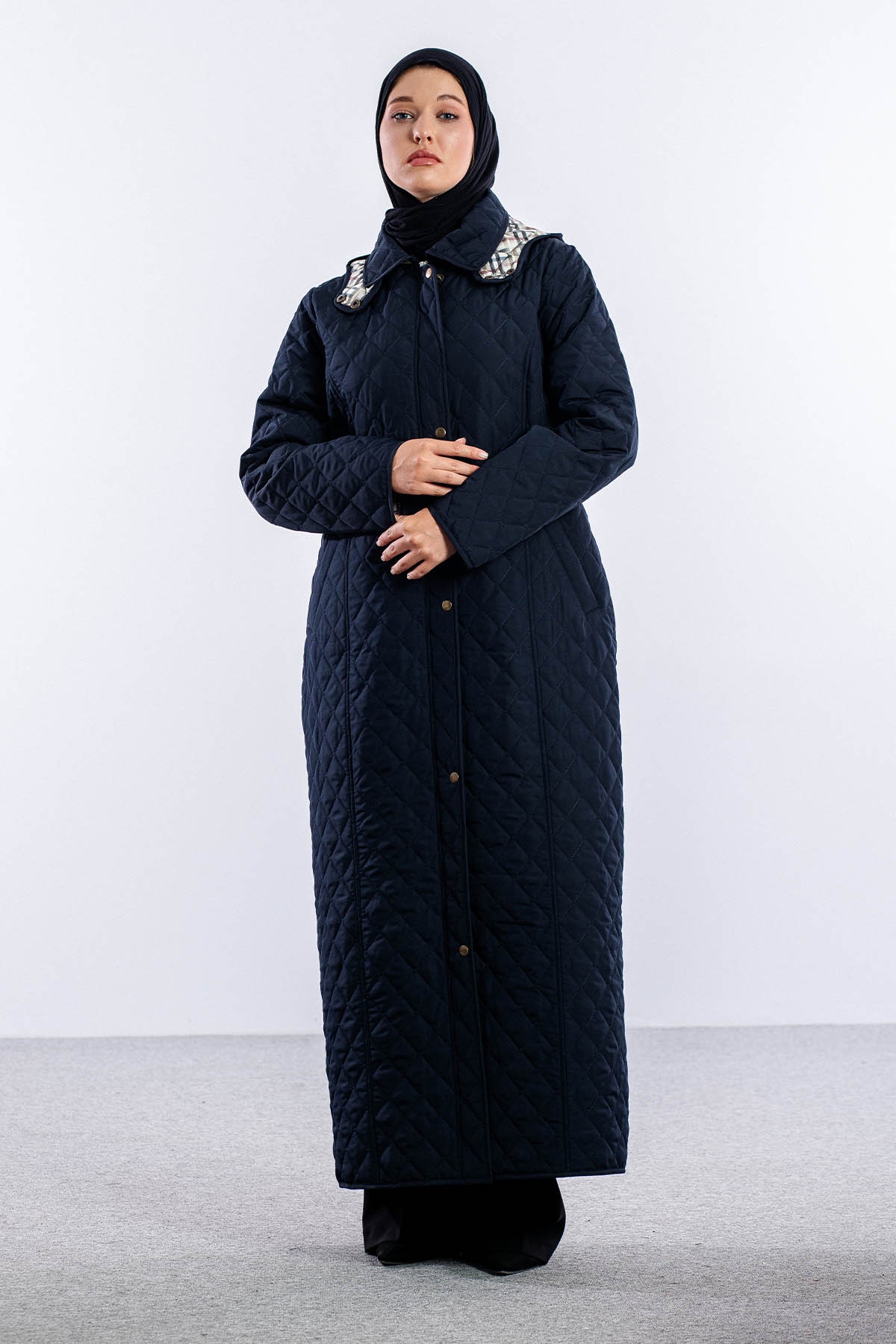 1035 Kapitone Kap 44-50 Uzun - Lacivert - 2