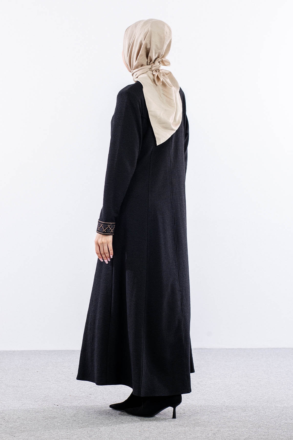 1038 Ferace 44-54 Sevda Luna Kis 993 - Siyah - 4