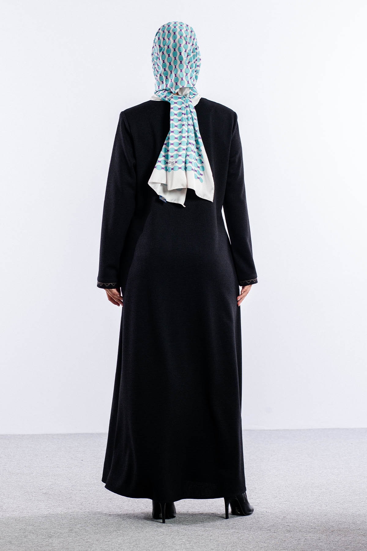 1071 Ferace Süheyla Luna 46-56 - Siyah - 5