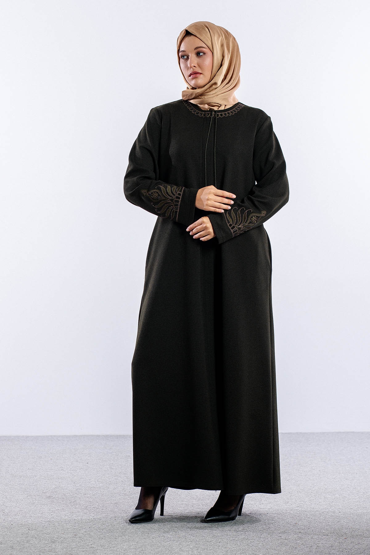 1075 Ferace 46-56 Sakine Luna Kis - Haki - 2