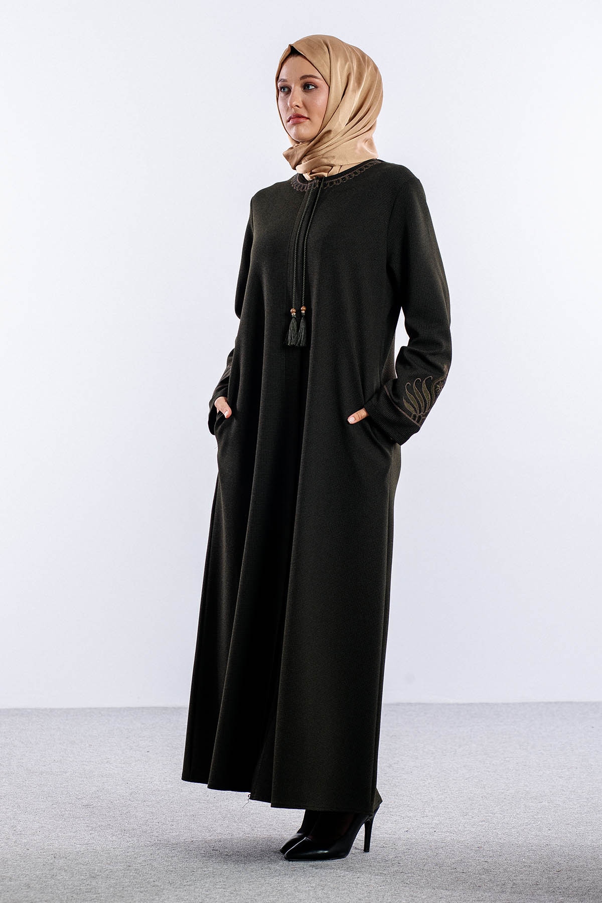 1075 Ferace 46-56 Sakine Luna Kis - Haki - 3