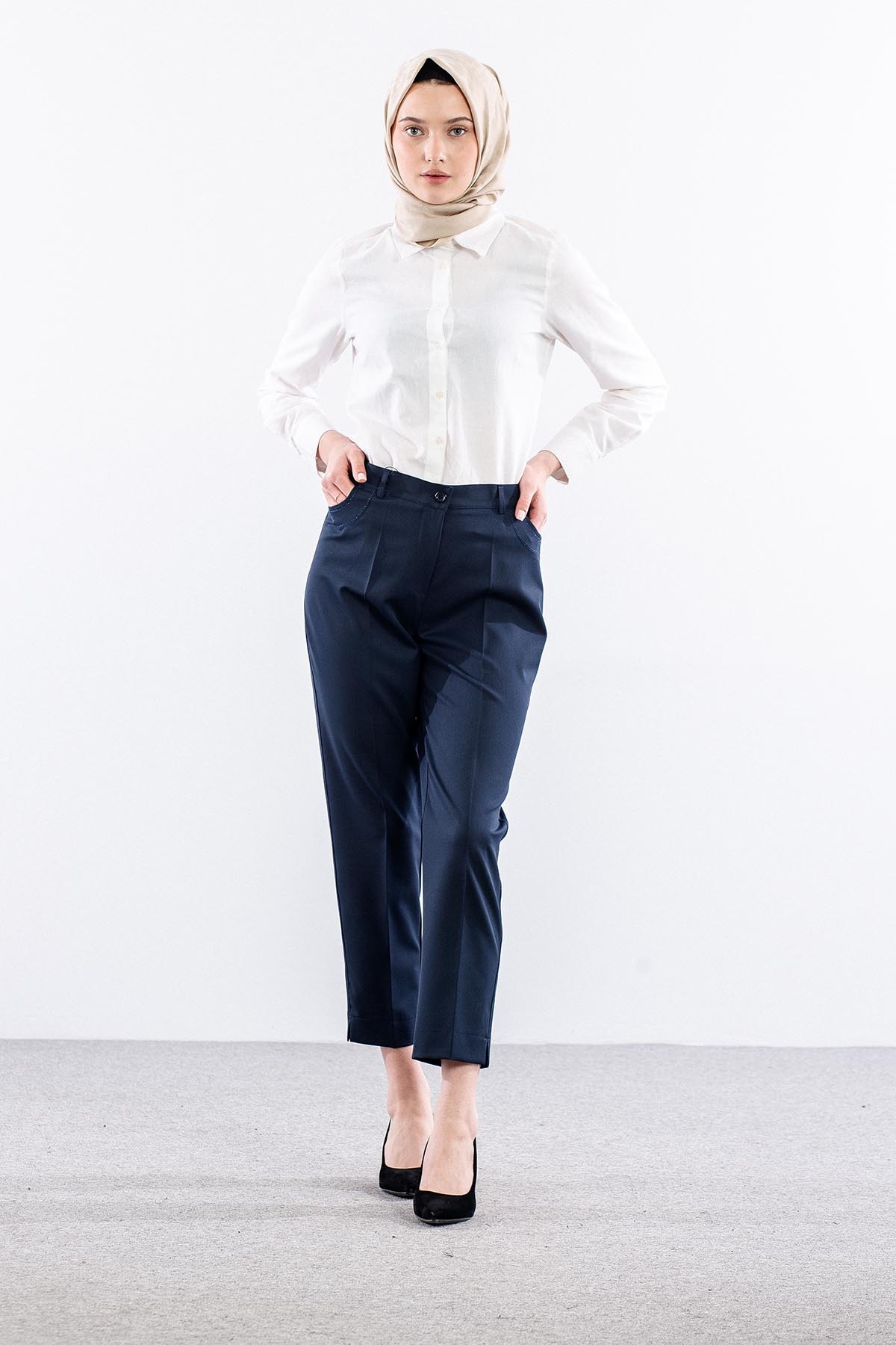 1181 Pantolon 44-50 - Lacivert - 2