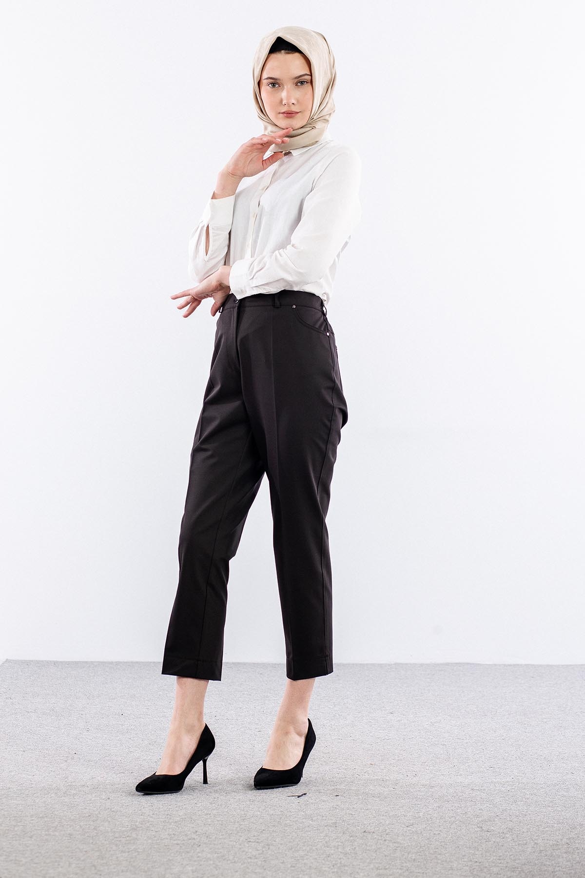 1182 Pantolon 44-54 - Siyah - 2