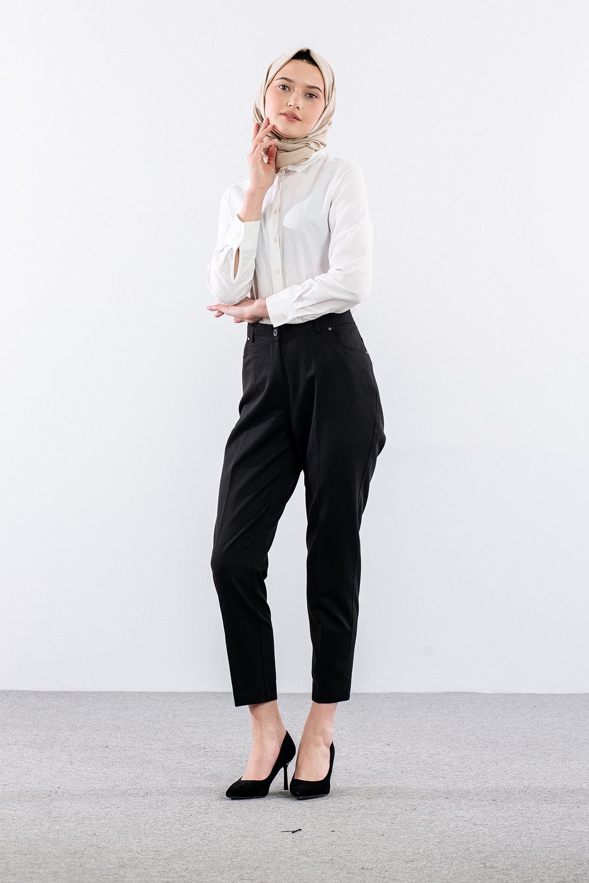 1184 Pantolon 44-50 - Siyah - 2