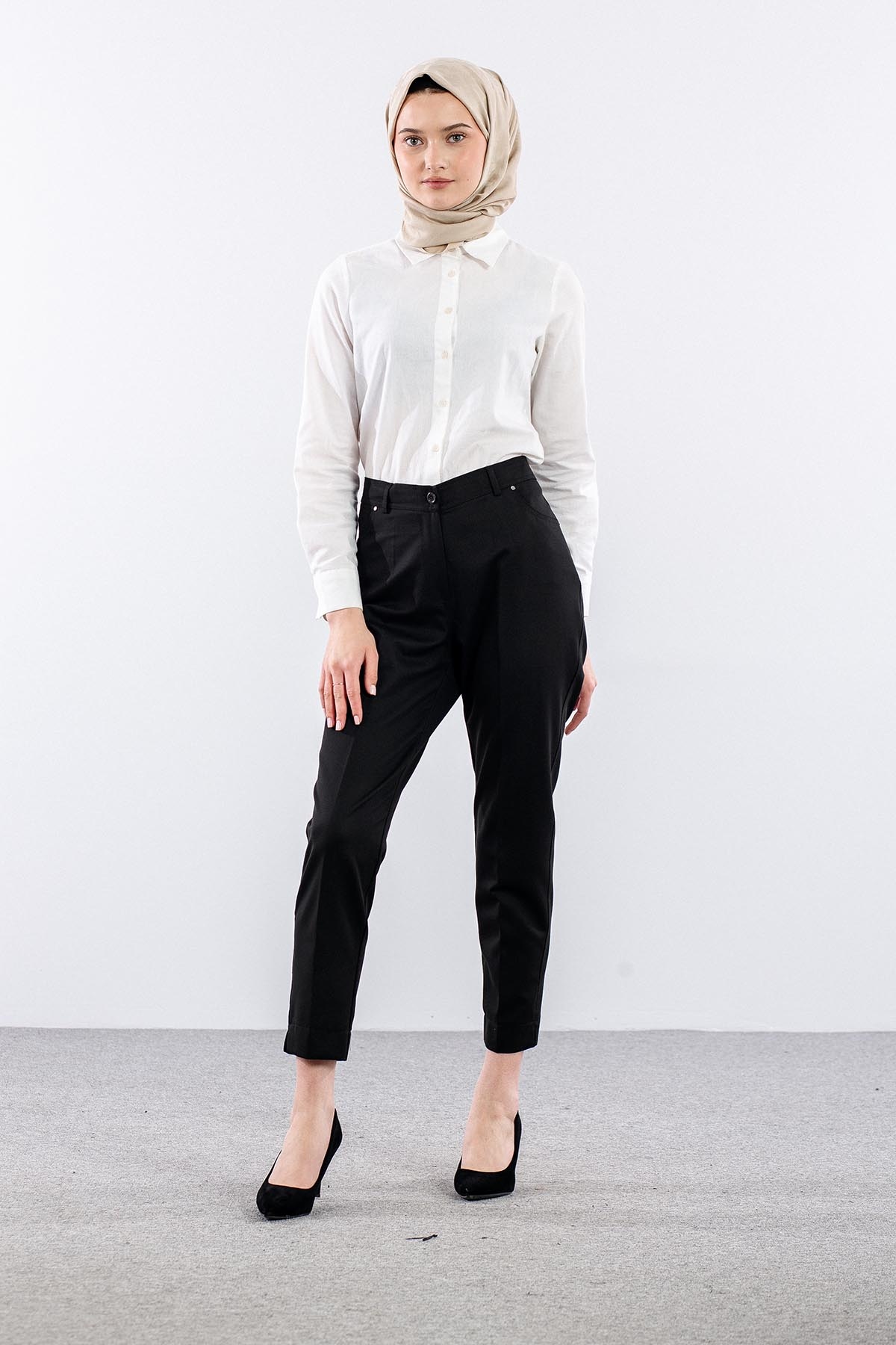 1184 Pantolon 44-50 - Siyah - 3