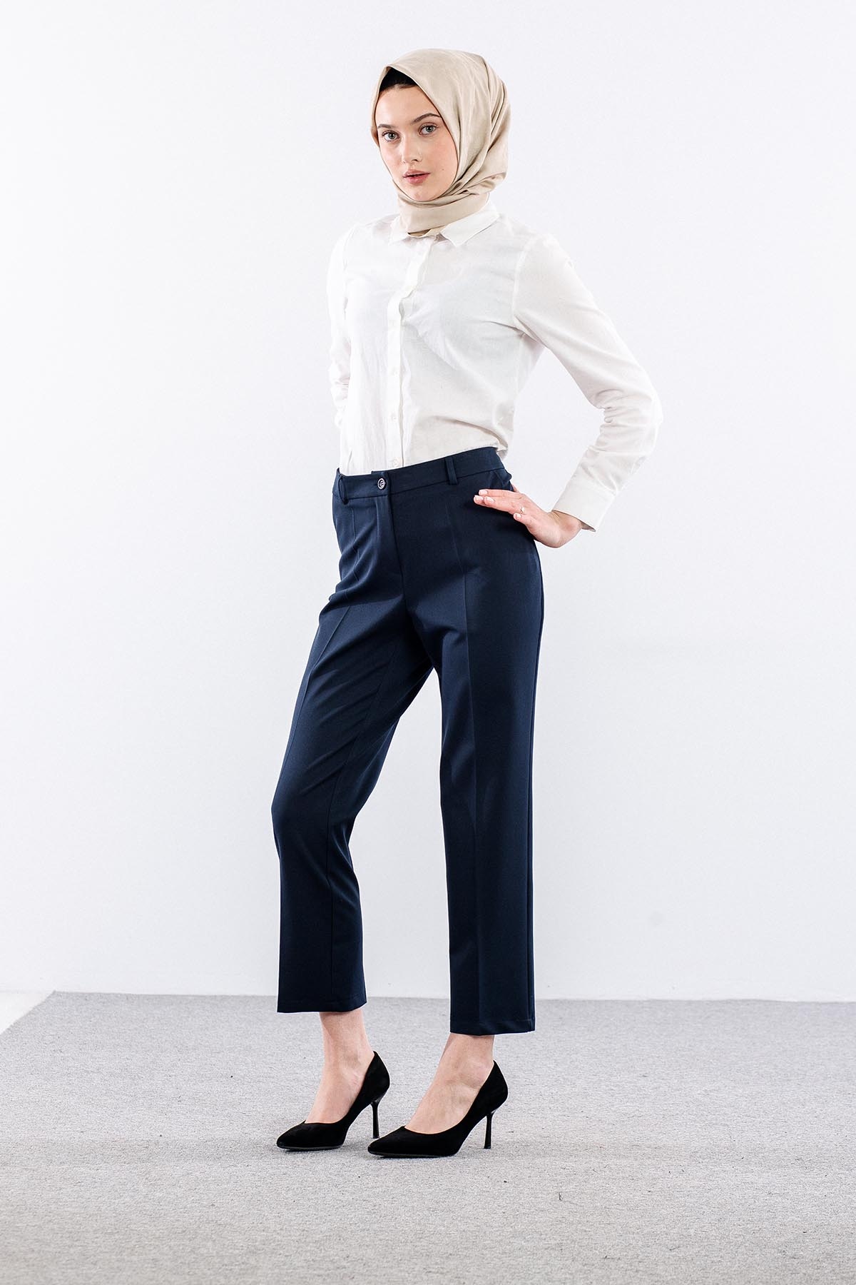 1185 Pantolon 44-50 - Lacivert - 2