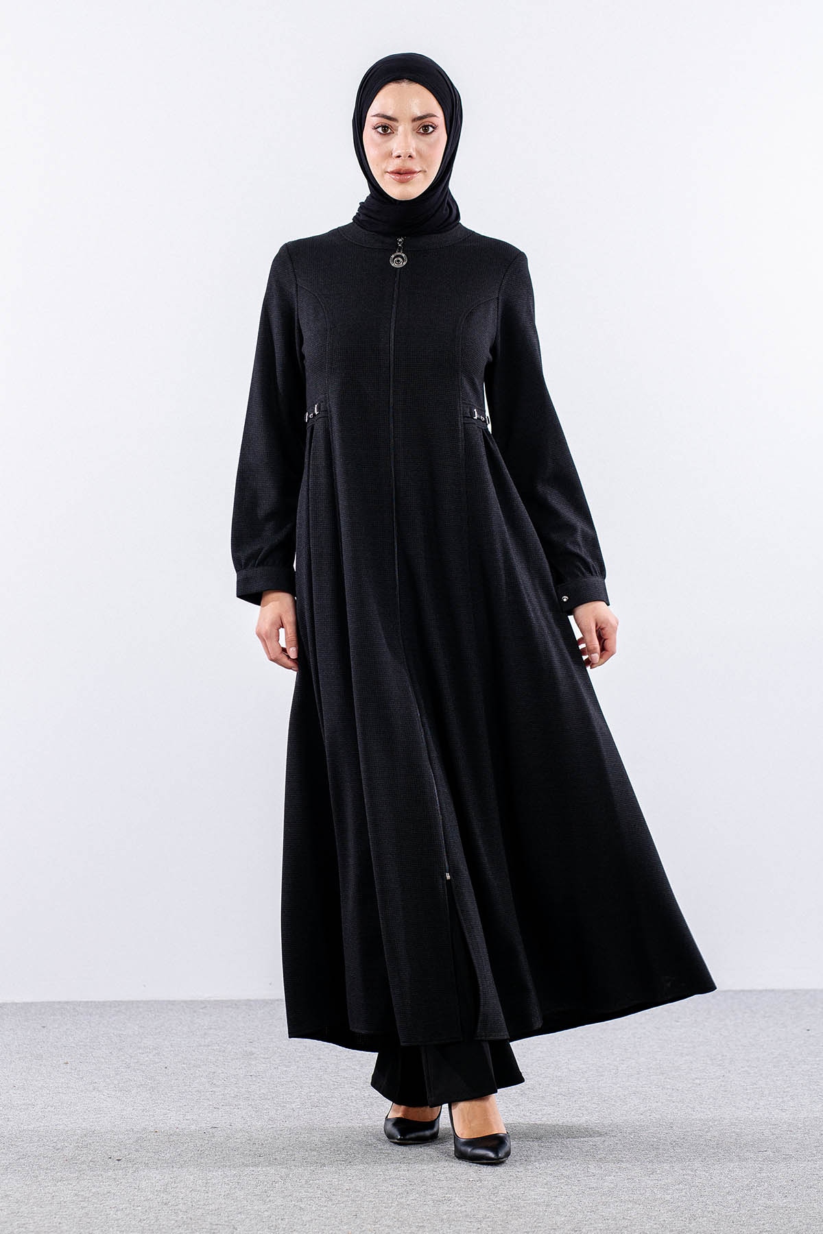 1239 Ferace 42-52 Bediz Luna Kis - Siyah - 1