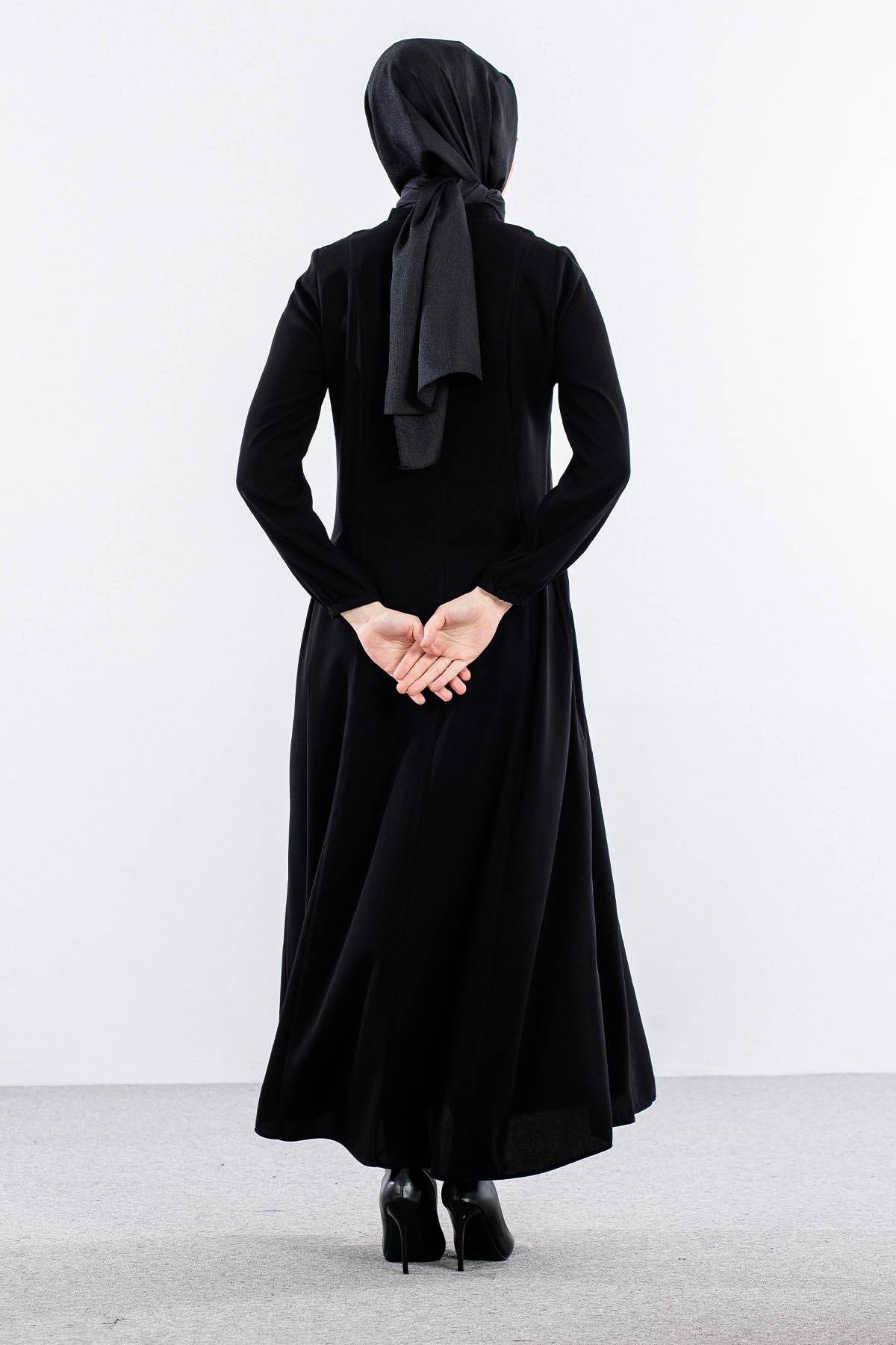 1503 Ruya Panama Ferace 42-52 - Siyah - 4