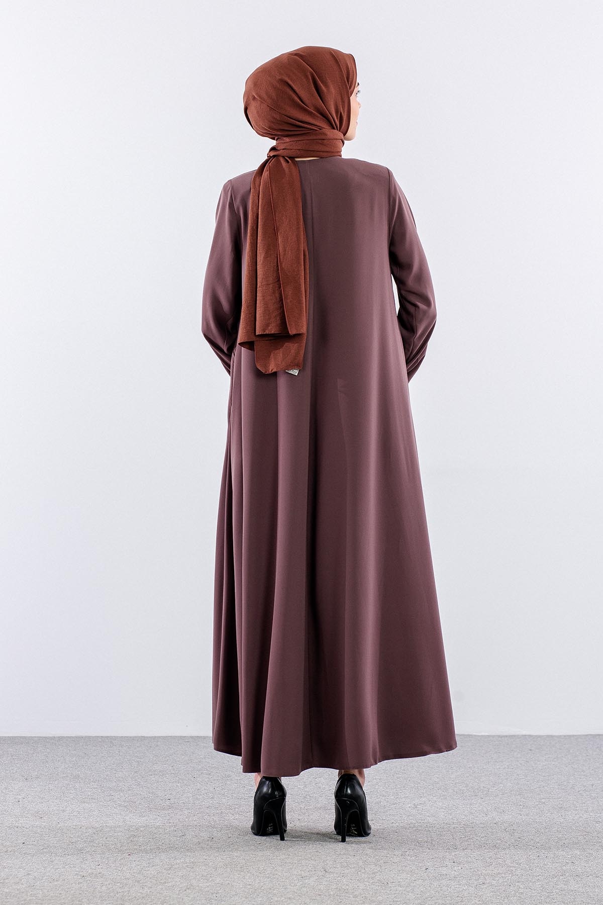 19031 Ferace 38-50 Rabia Krep - Lacivert - 4