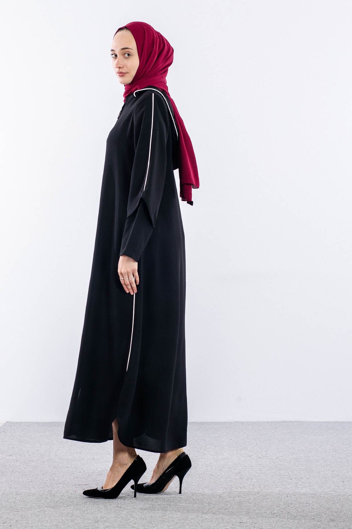 195 Ferace 42-52 Yaz Biye - Siyah - 2