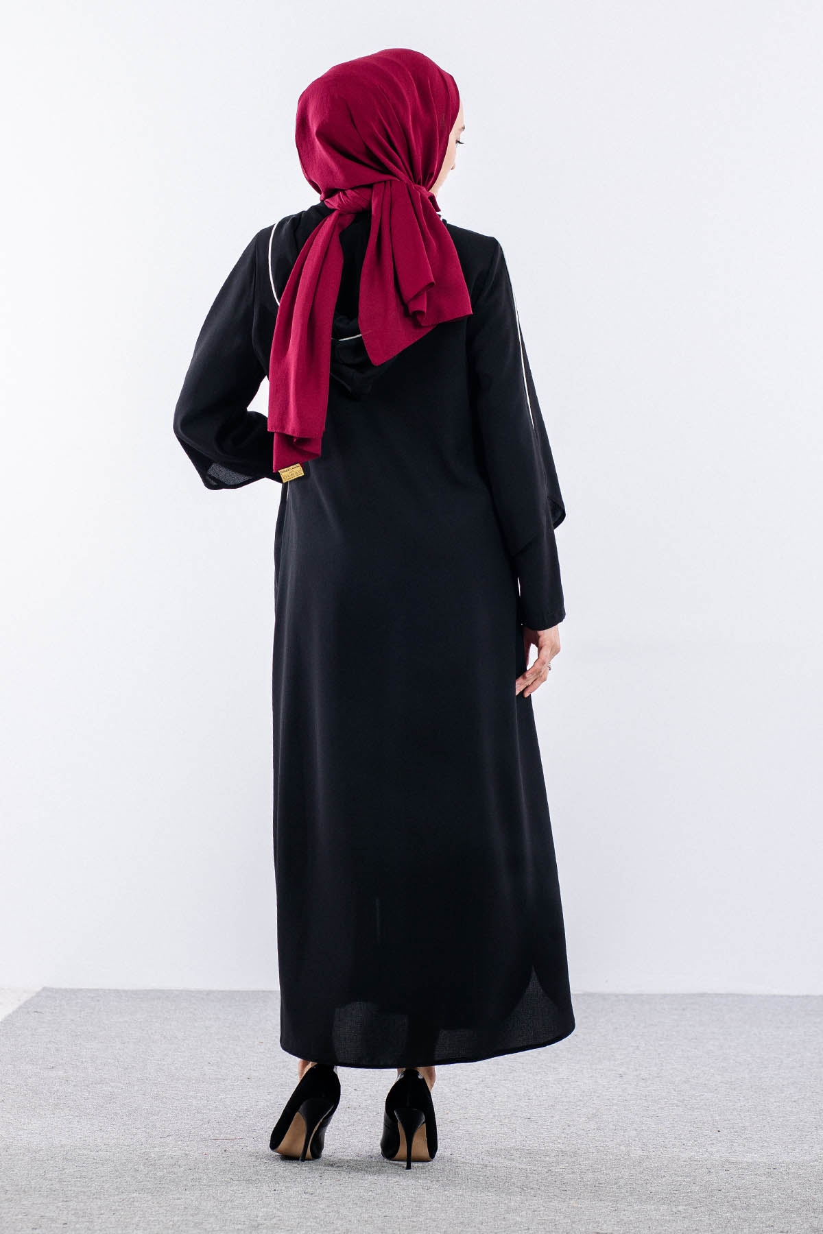 195 Ferace 42-52 Yaz Biye - Siyah - 3