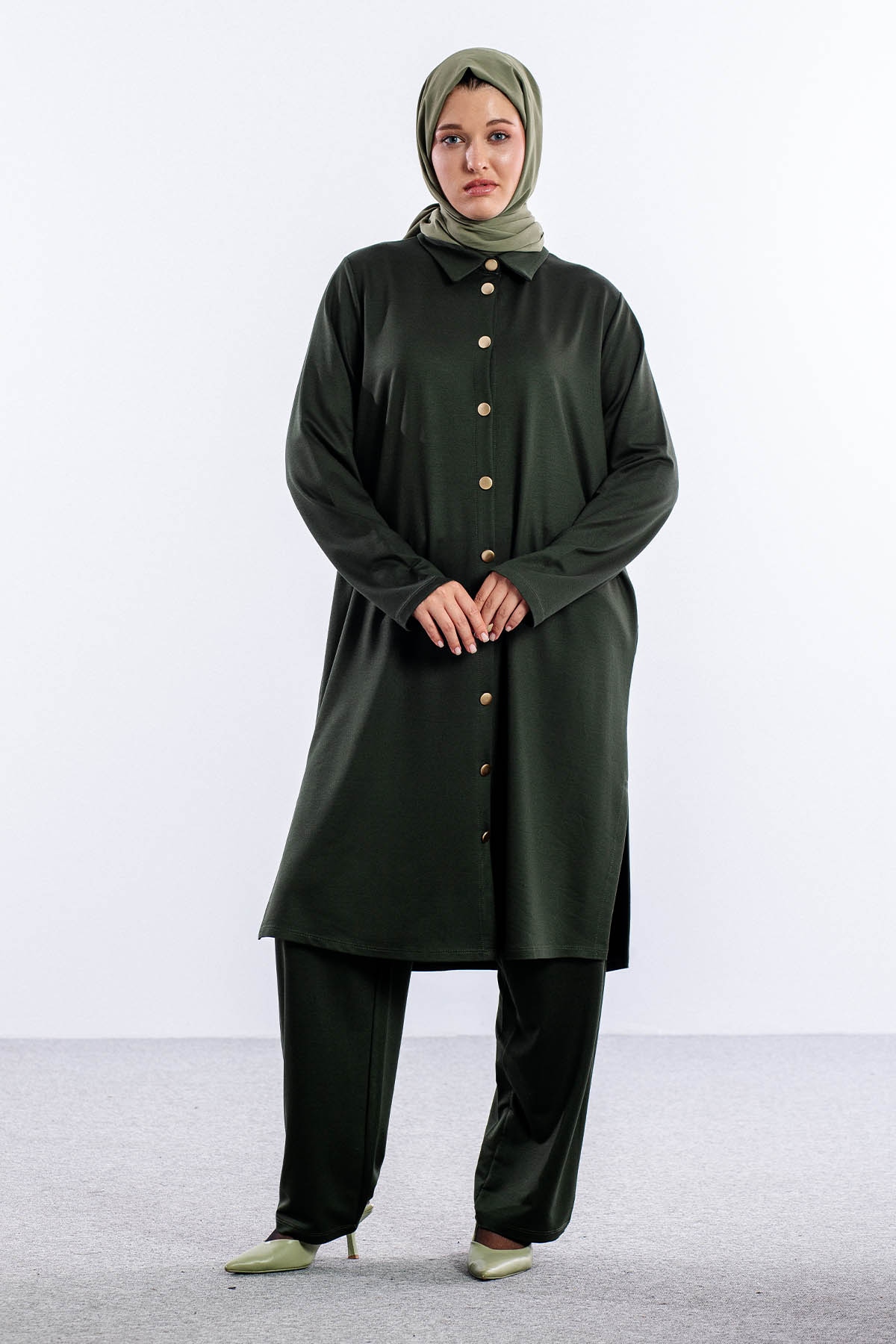 2026 Takim 42-48 Gold Dugme - Haki - 1