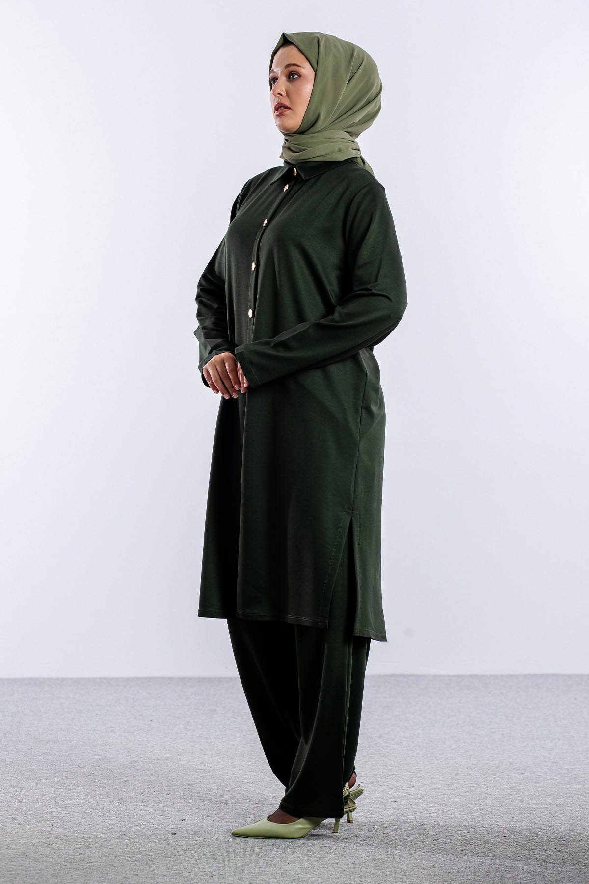 2026 Takim 42-48 Gold Dugme - Haki - 3