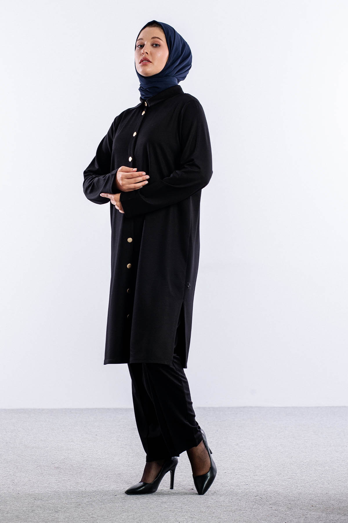 2026 Takim 42-48 Gold Dugme - Siyah - 3