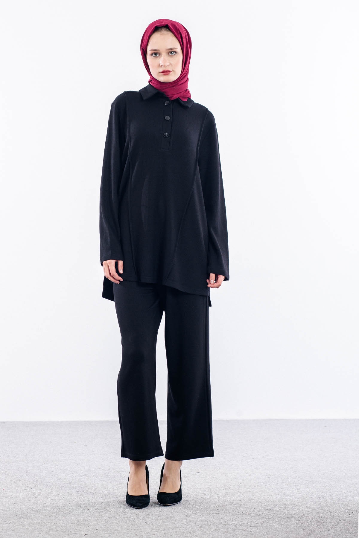 2041 Takim 42-48 - Siyah - 1