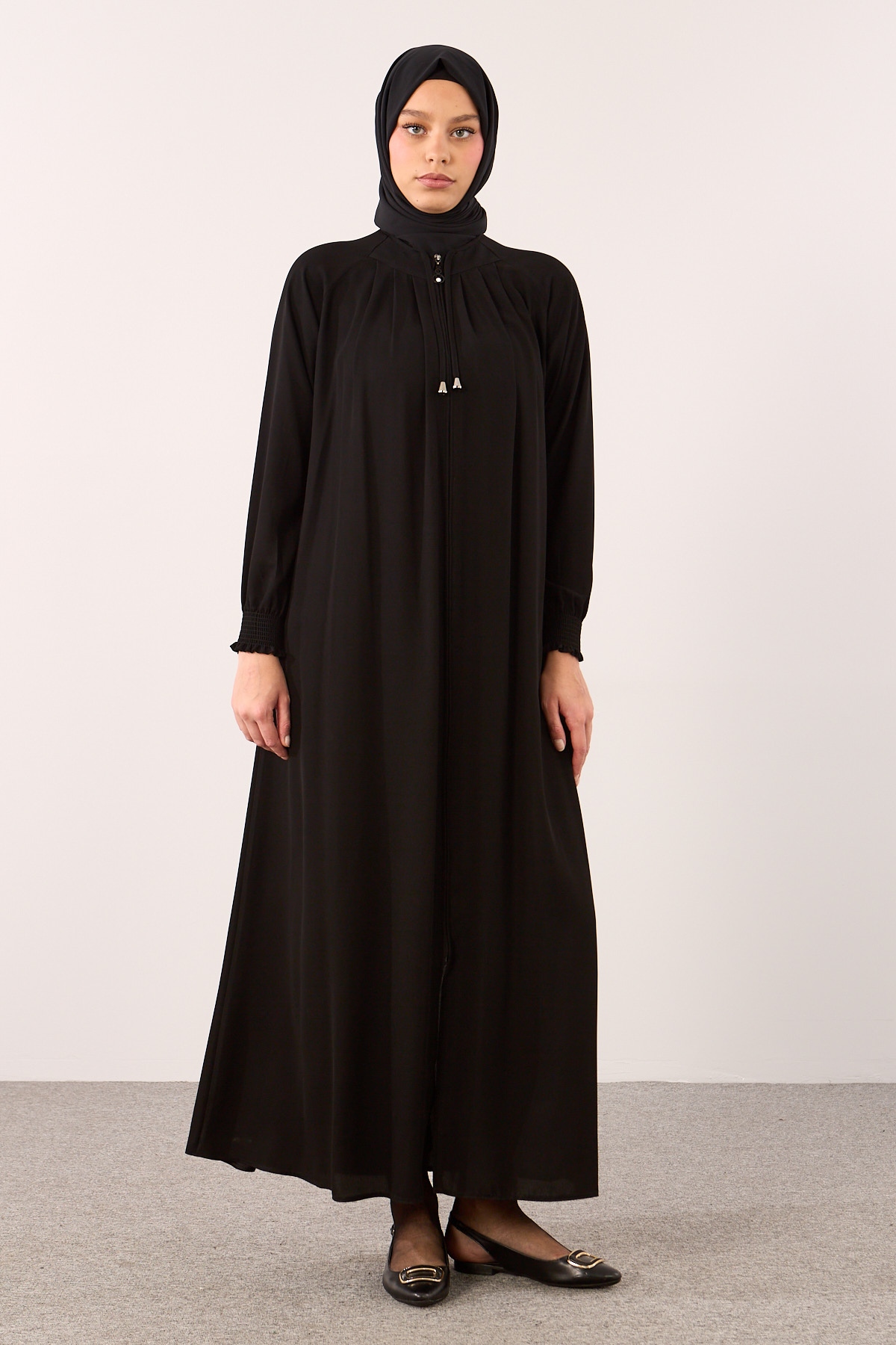 2047 Ferace 38-48 Mevlana - Siyah -- - 1