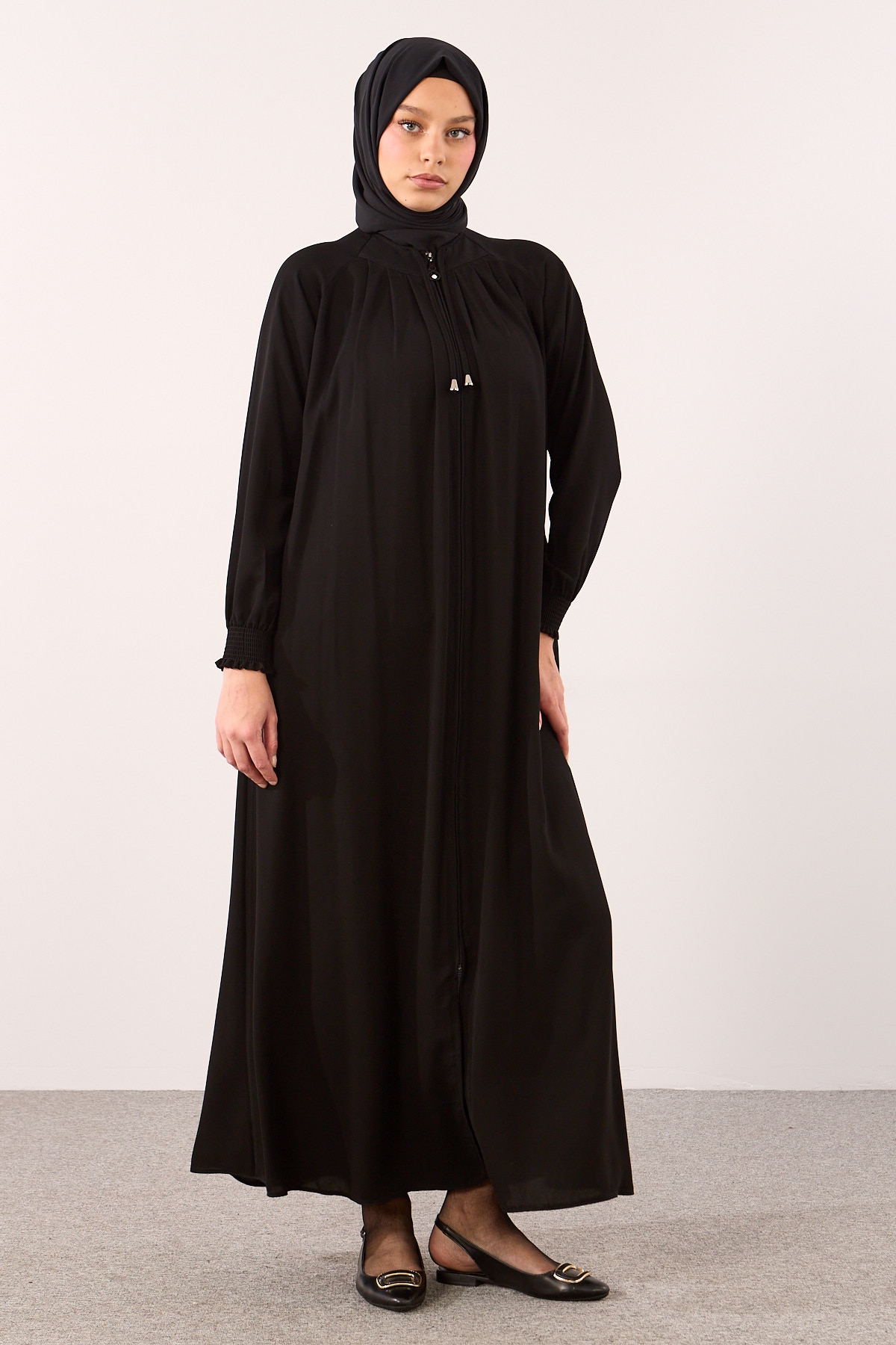 2047 Ferace 38-48 Mevlana - Siyah -- - 5