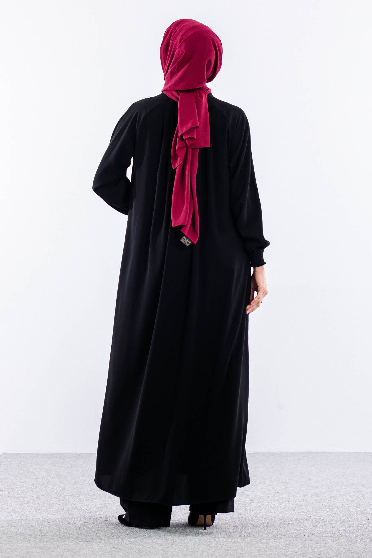 2047 Ferace 38-48 Mevlana - Siyah - 5