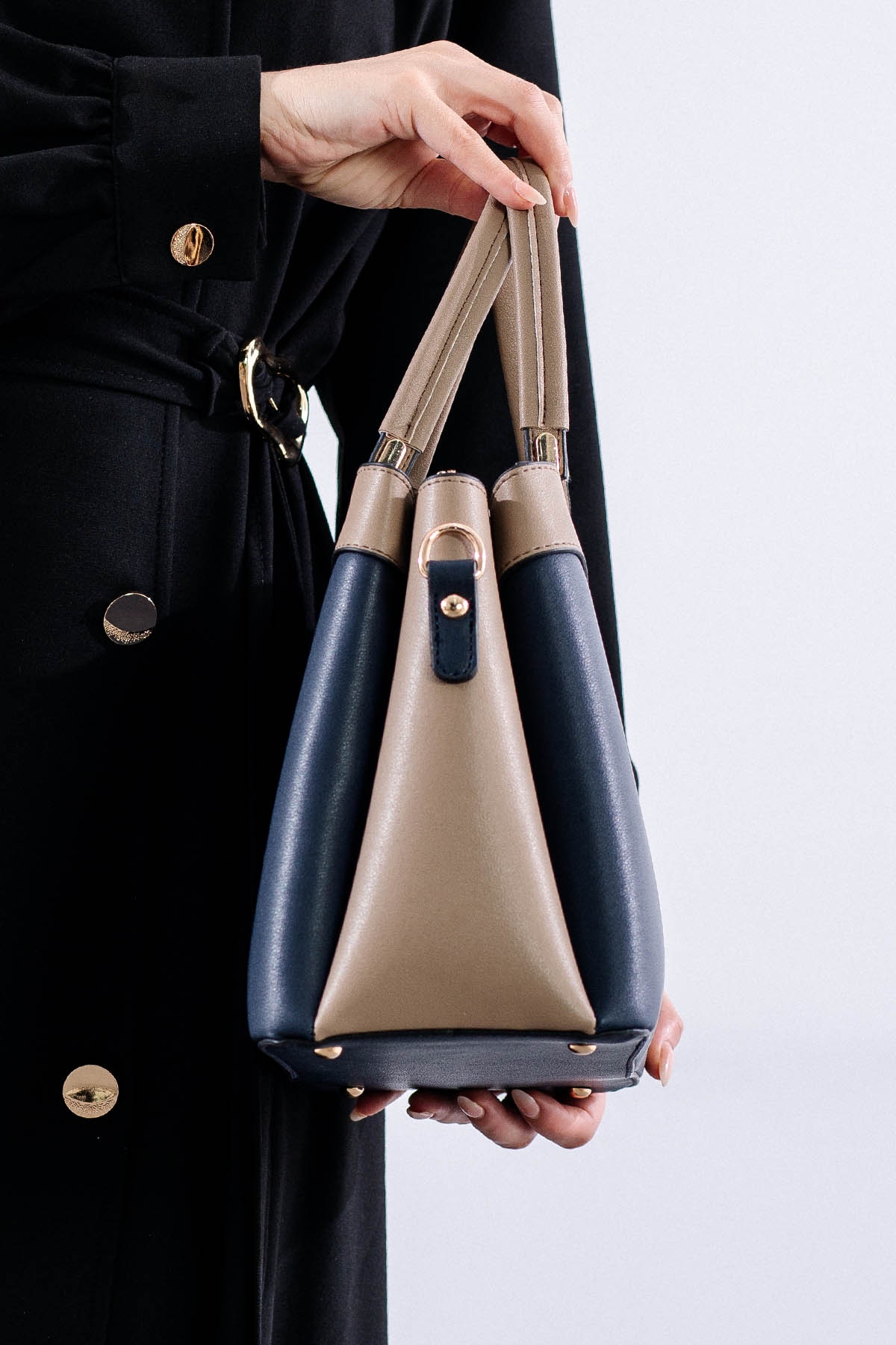 21666 şik Bayan çanta - Lacivert - 2