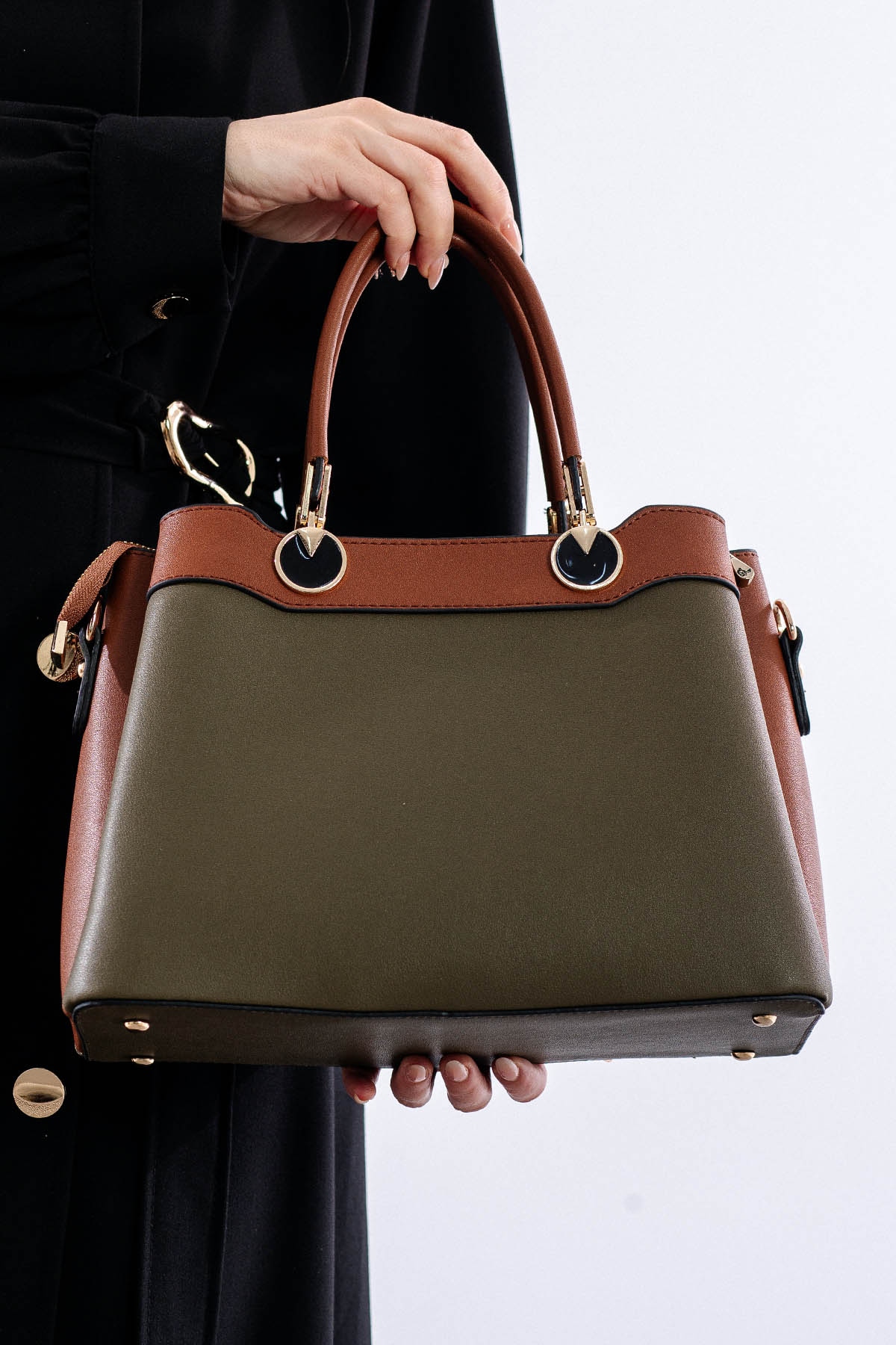 21666 şik Bayan çanta - Yesil - 3