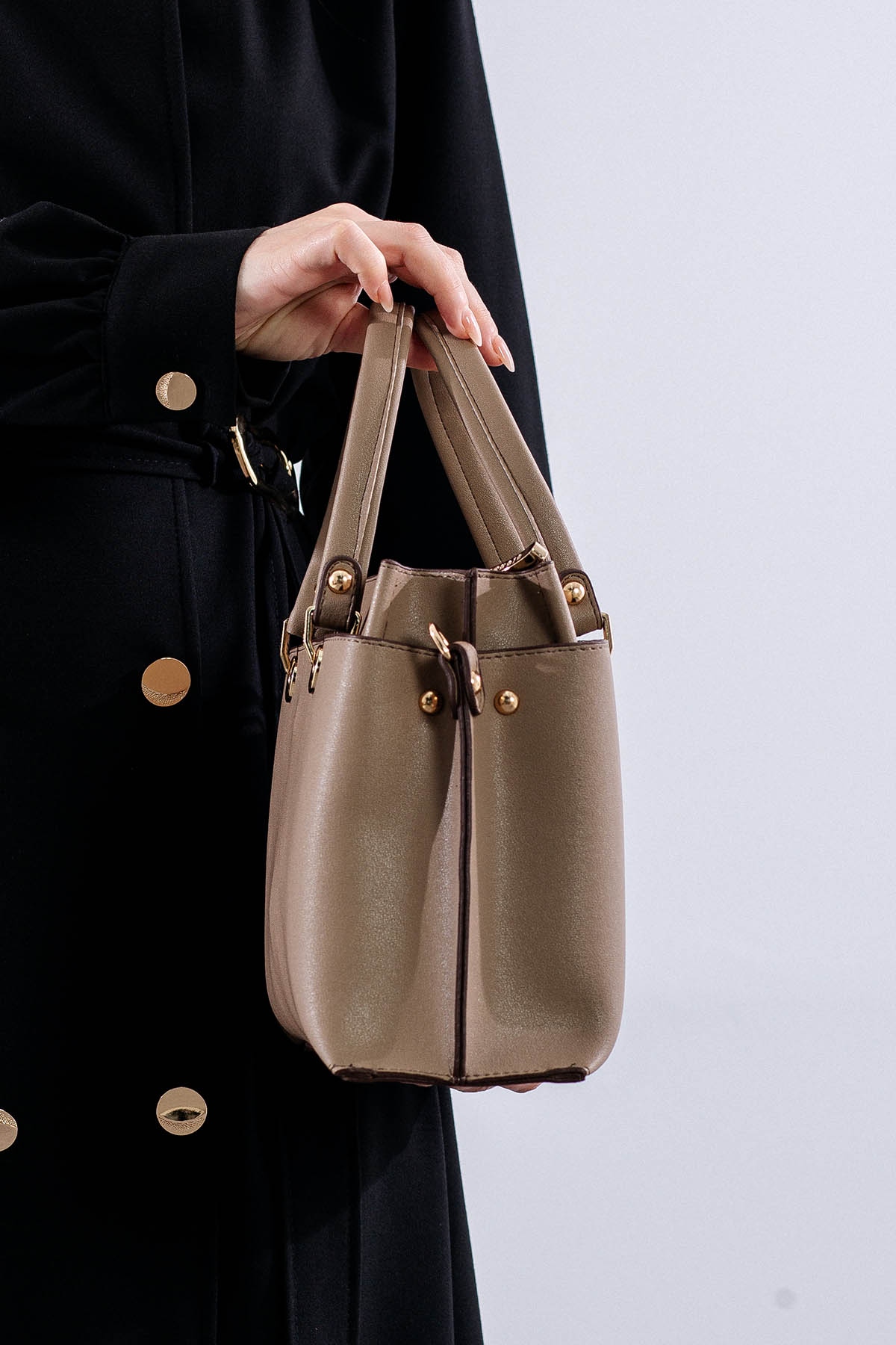 21701 şik Bayan çanta - K_bej - 2