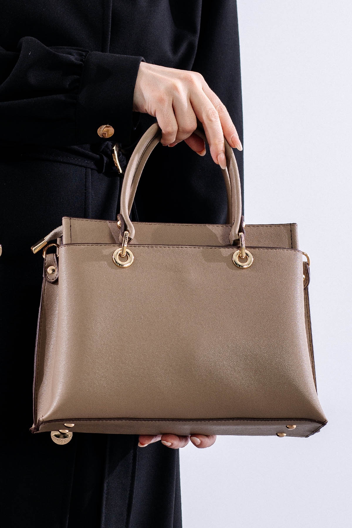 21701 şik Bayan çanta - K_bej - 3