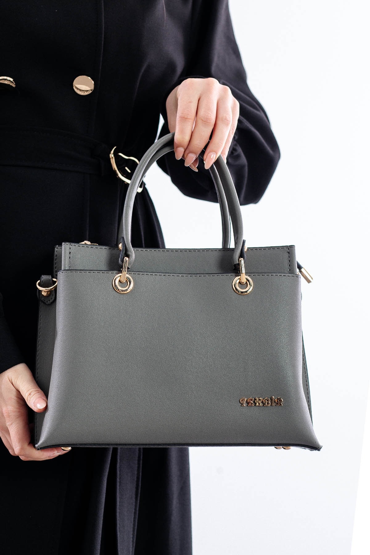 21701 şik Bayan çanta - K_gri - 1