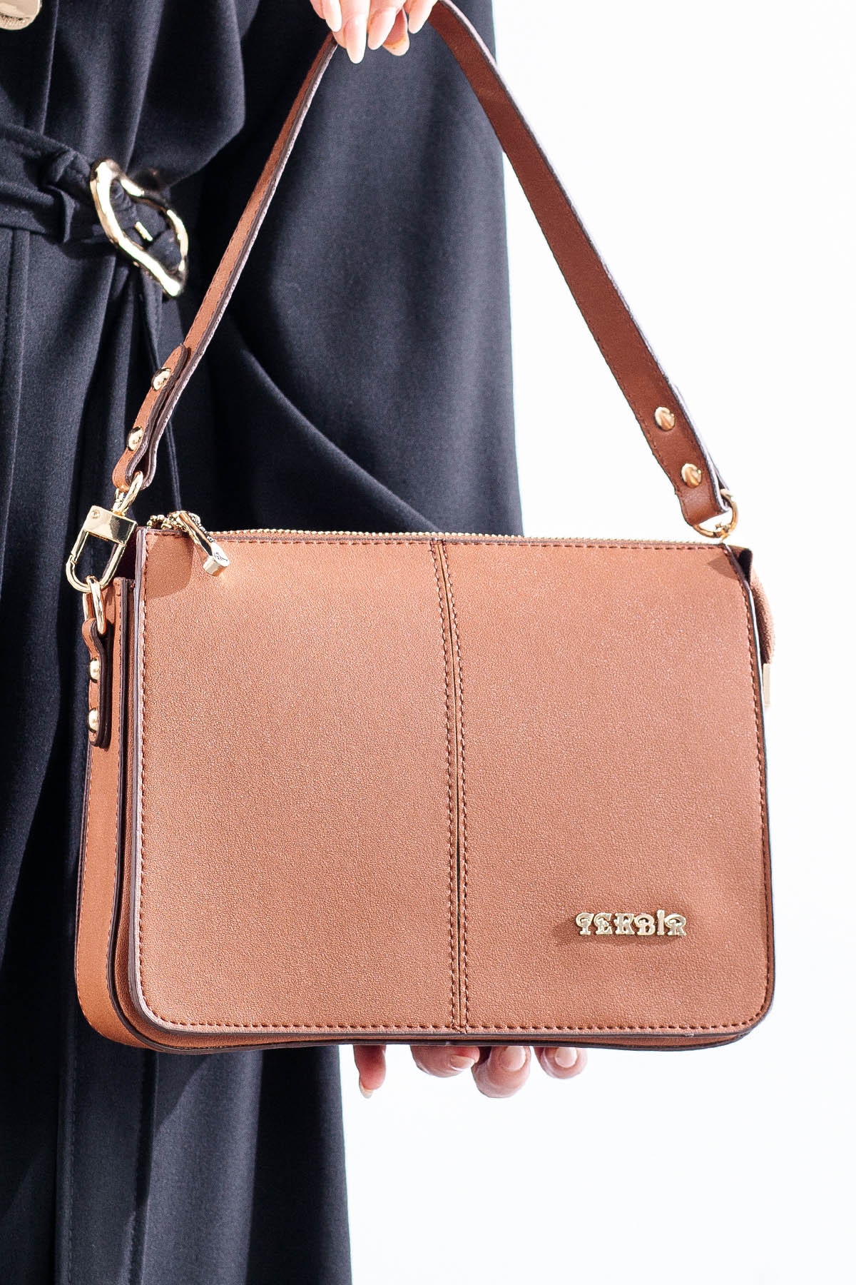 21796 şik Bayan çanta - Taba - 2