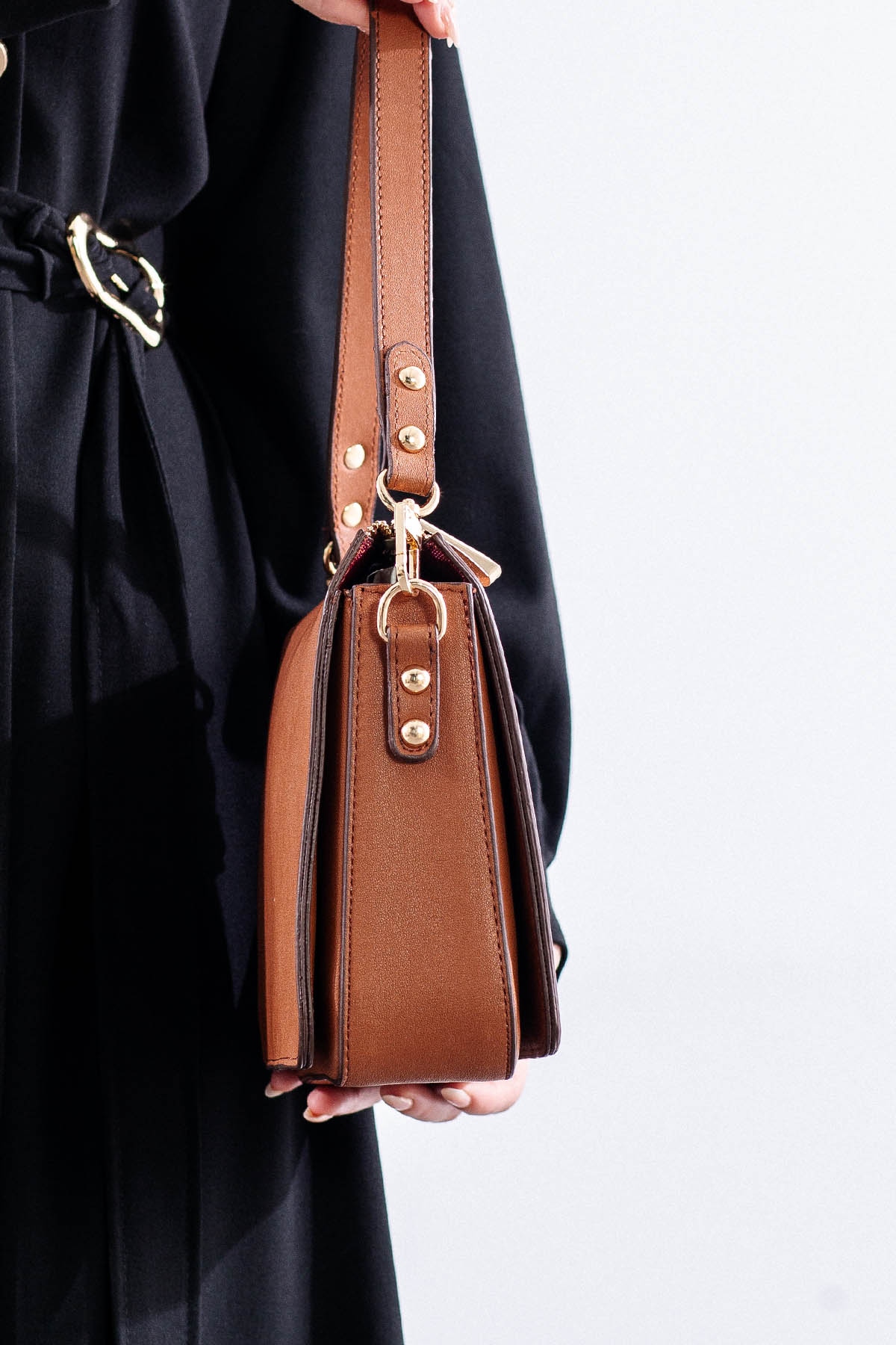 21796 şik Bayan çanta - Taba - 3