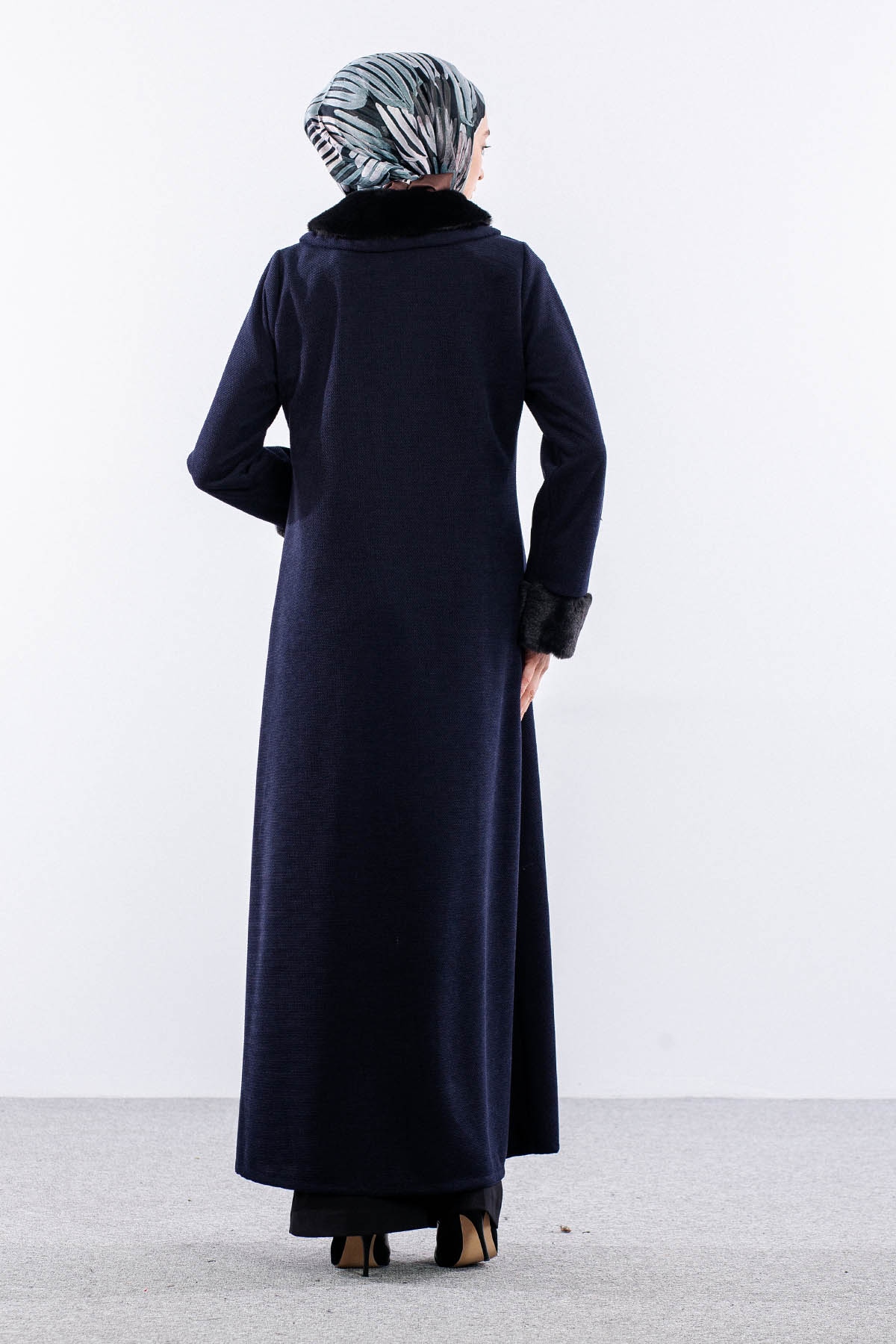 2195 Ferace 42-52 Sonil Kumas Kurklu - Lacivert - 4