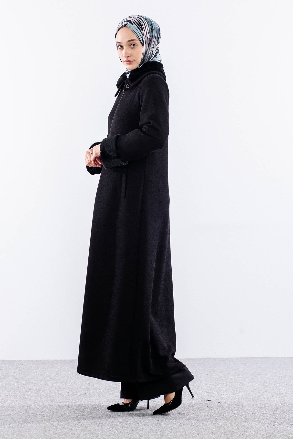 2195 Ferace 42-52 Sonil Kumas Kurklu - Siyah - 2