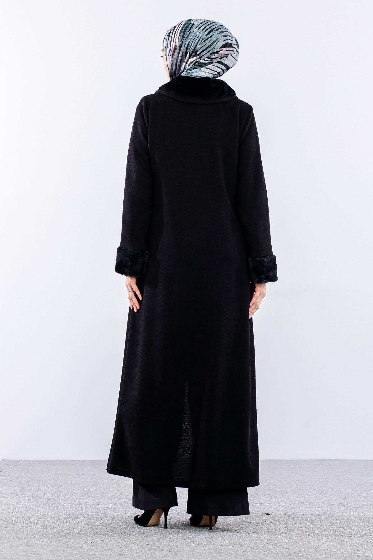 2195 Ferace 42-52 Sonil Kumas Kurklu - Siyah - 4