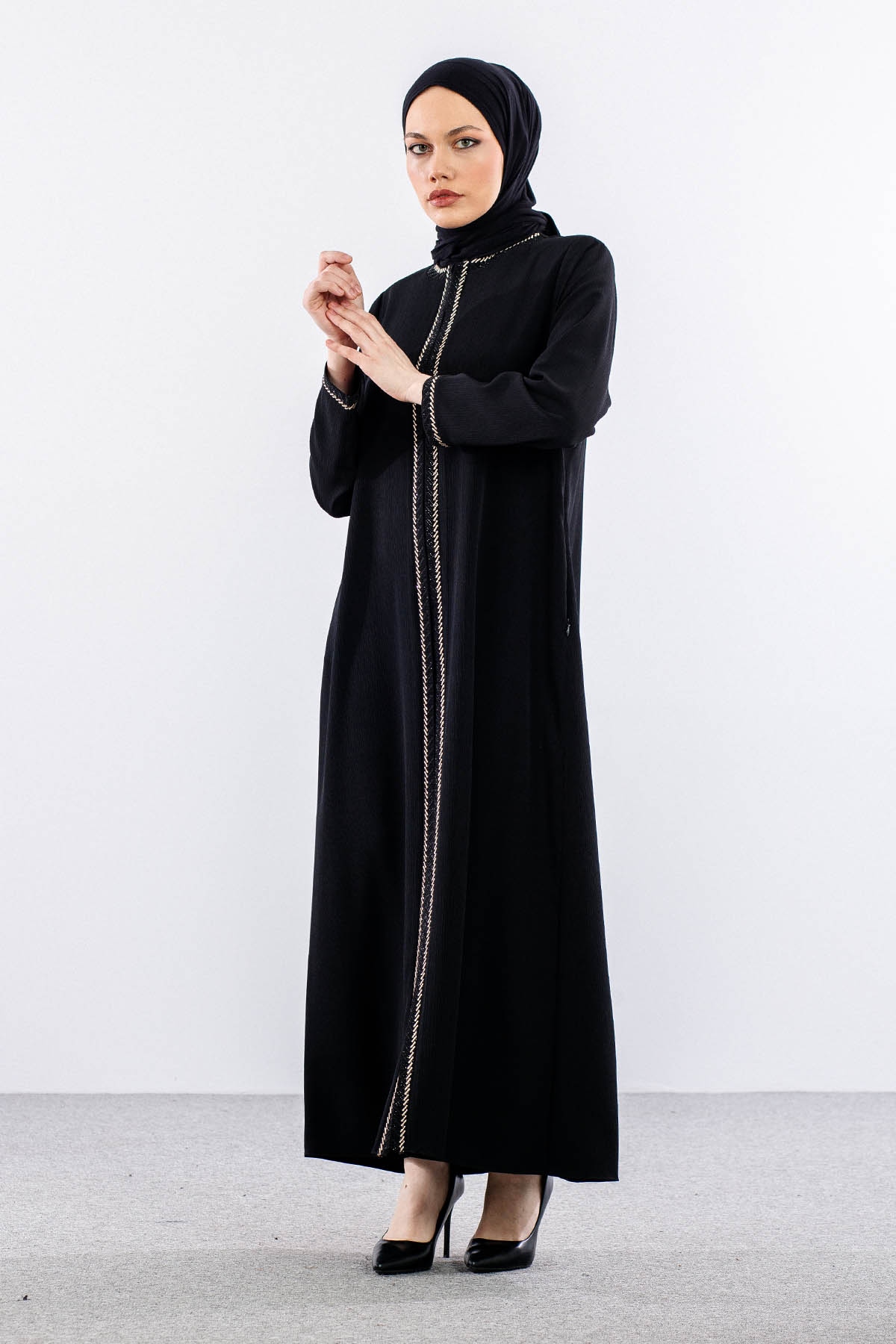 2202 Ferace46-56 Sik Burumcuk - Siyah - 3