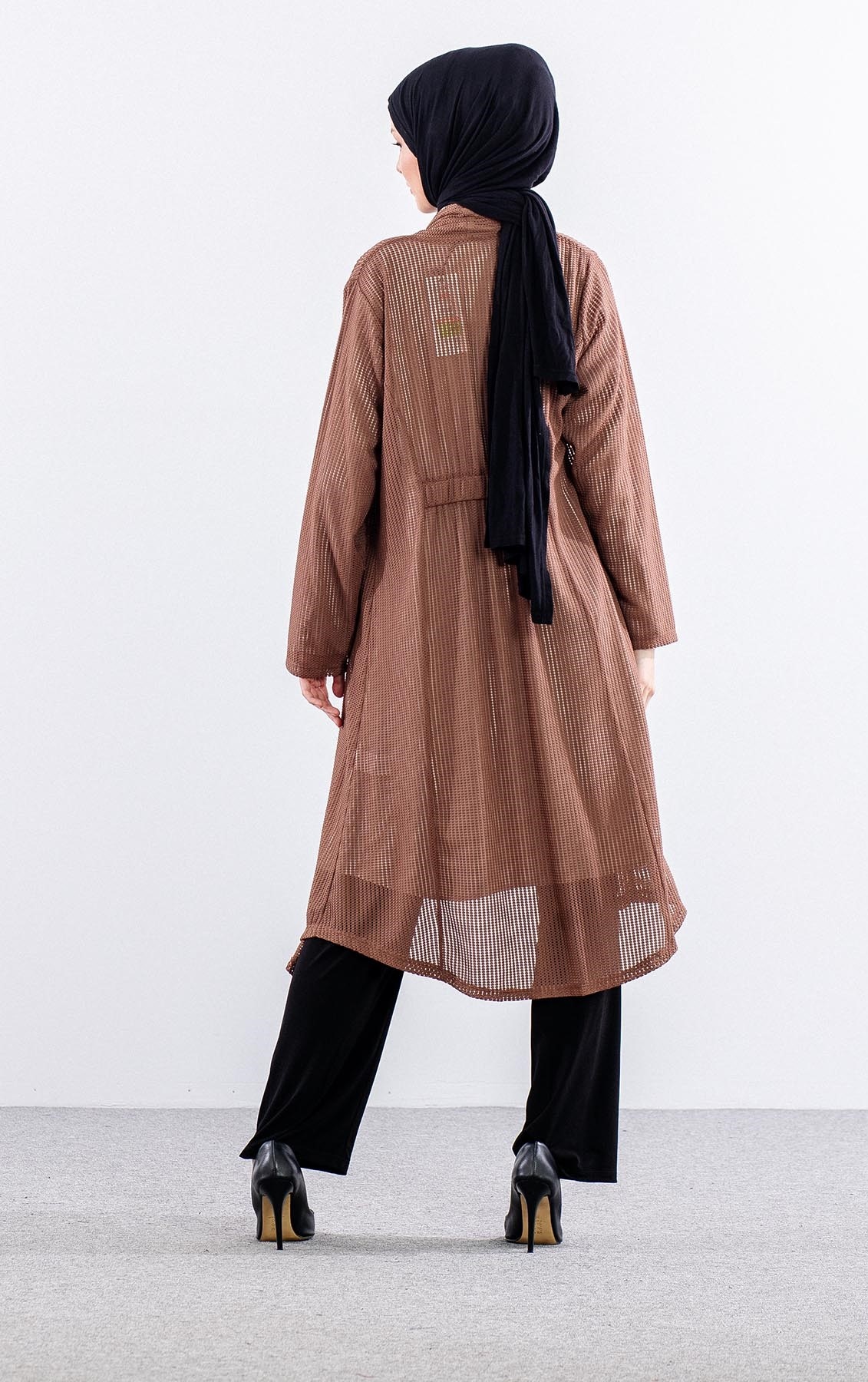 2244 Yelek M-2xl File Belde Lastik Detay (2444) - Vizon - 4