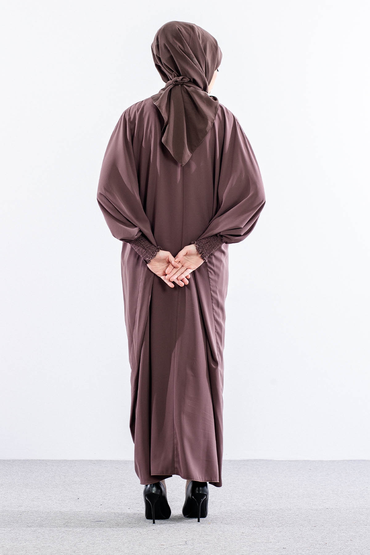 2245 Ferace Tek Medine Ipegi Yarasa Kol - Vizon - 4