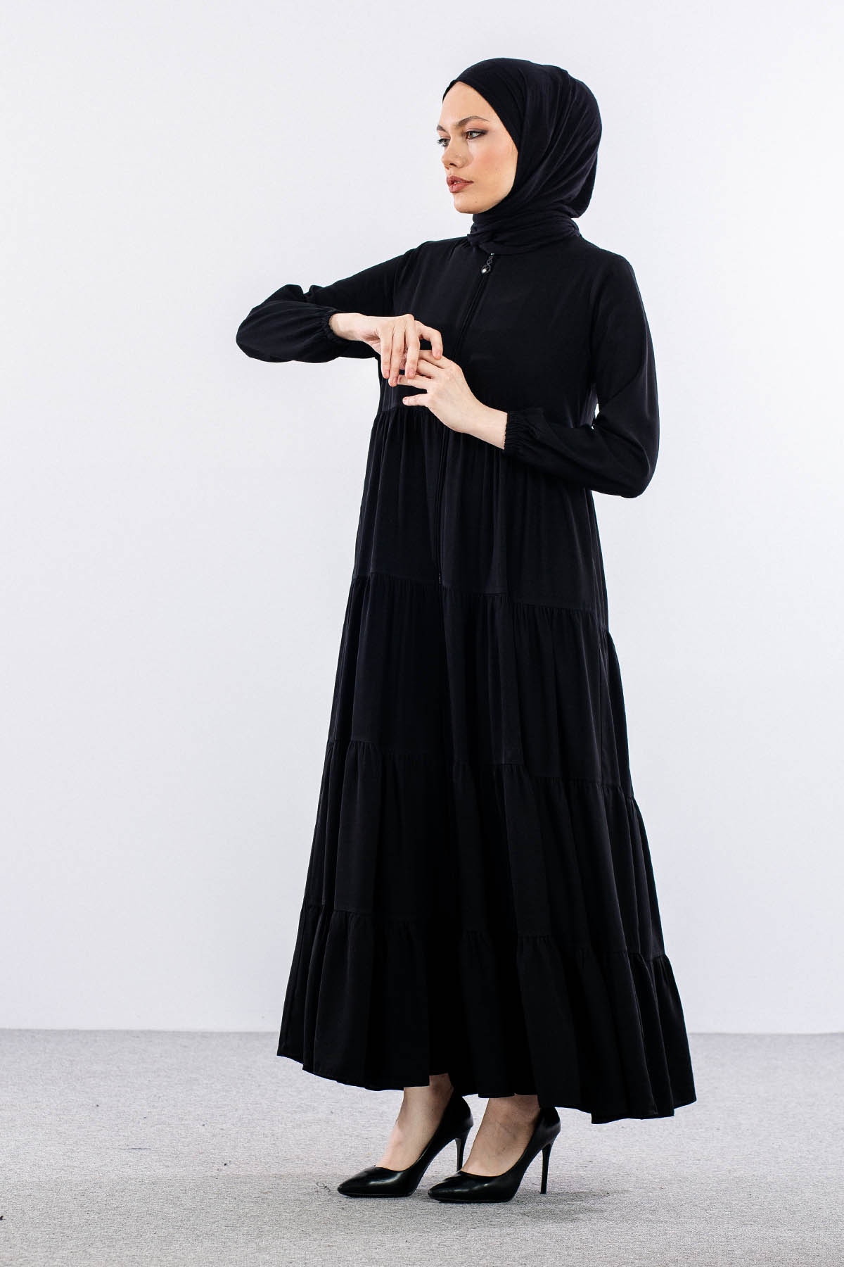 2294 Ferace 40-50 4 Kat - Siyah - 3