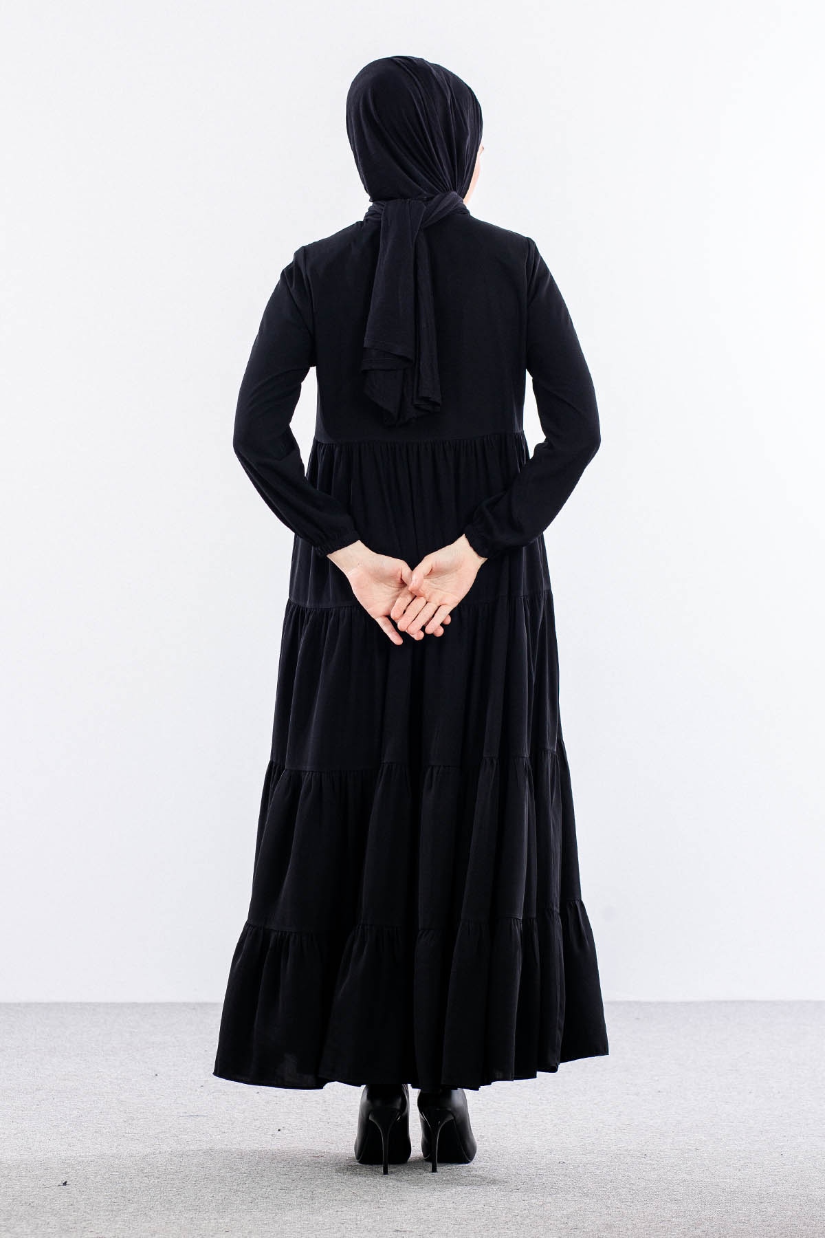 2294 Ferace 40-50 4 Kat - Siyah - 5