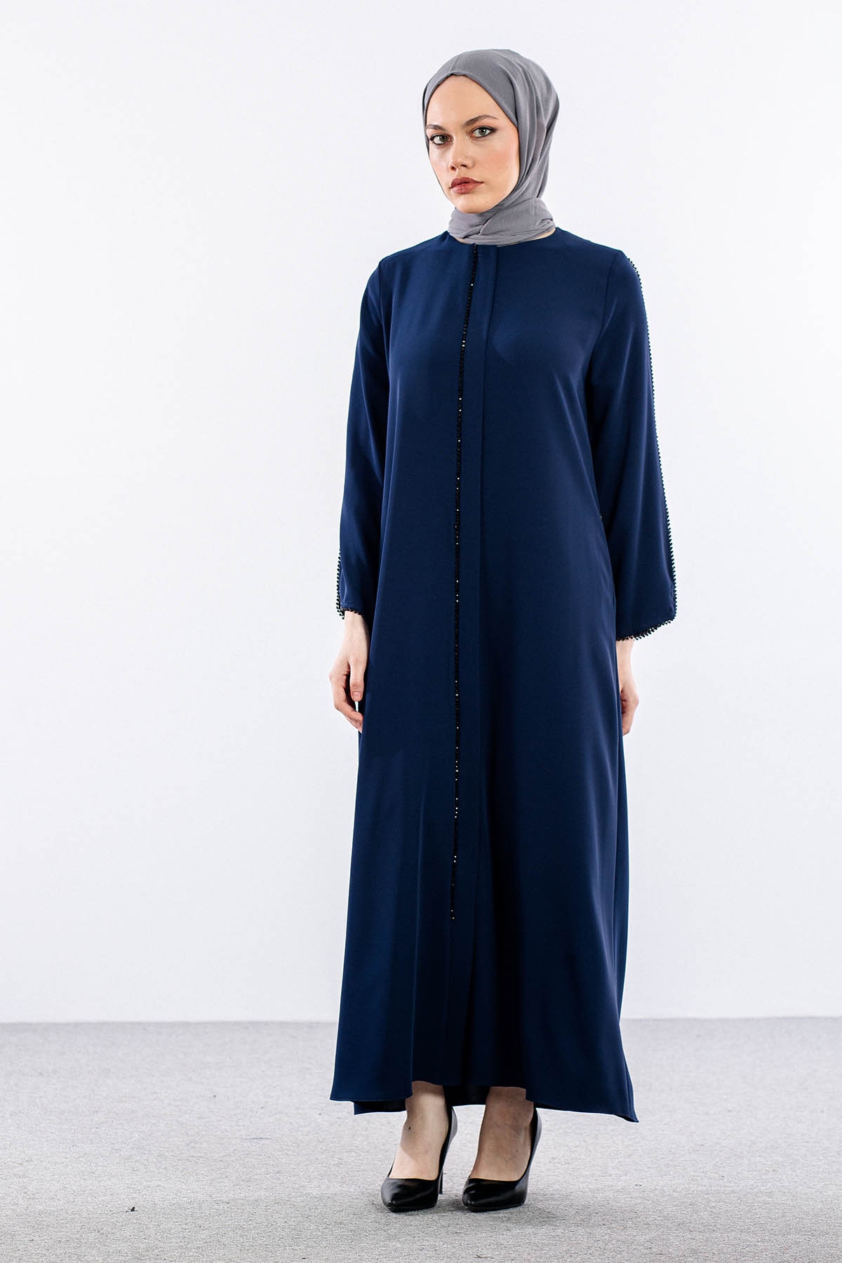 2302 Ferace 42-52 Boncuk Isli - Lacivert - 2