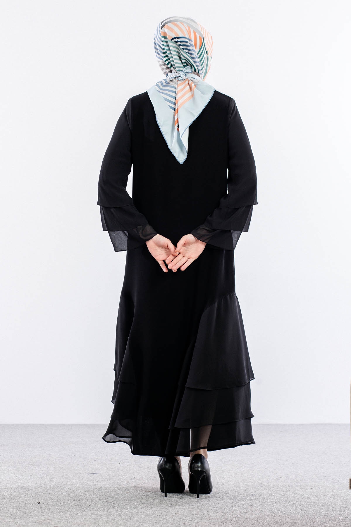 2304 Ferace 42-52 Sifon Katli - Siyah - 5