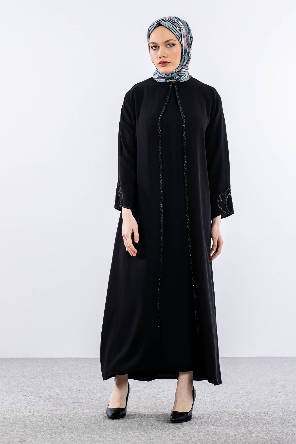 2326 2li̇ Kaftan 42-52 - Siyah - 3