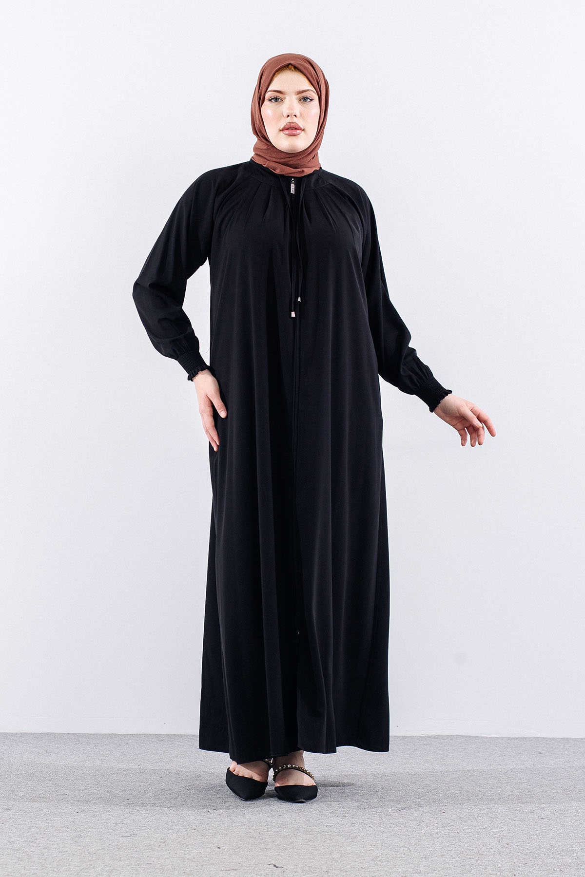 2463 Ferace 1-2-3 Reklam Kol - Siyah - 1