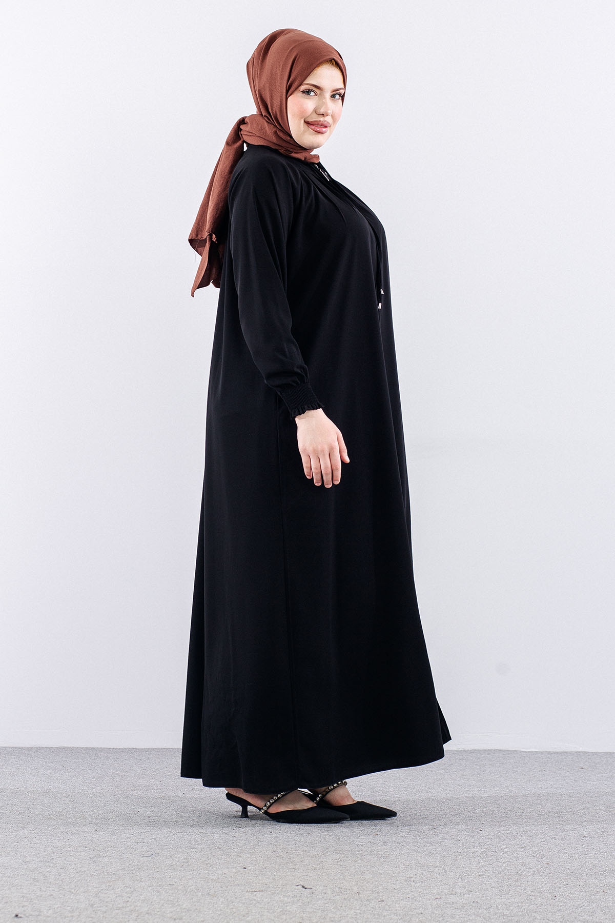 2463 Ferace 1-2-3 Reklam Kol - Siyah - 3