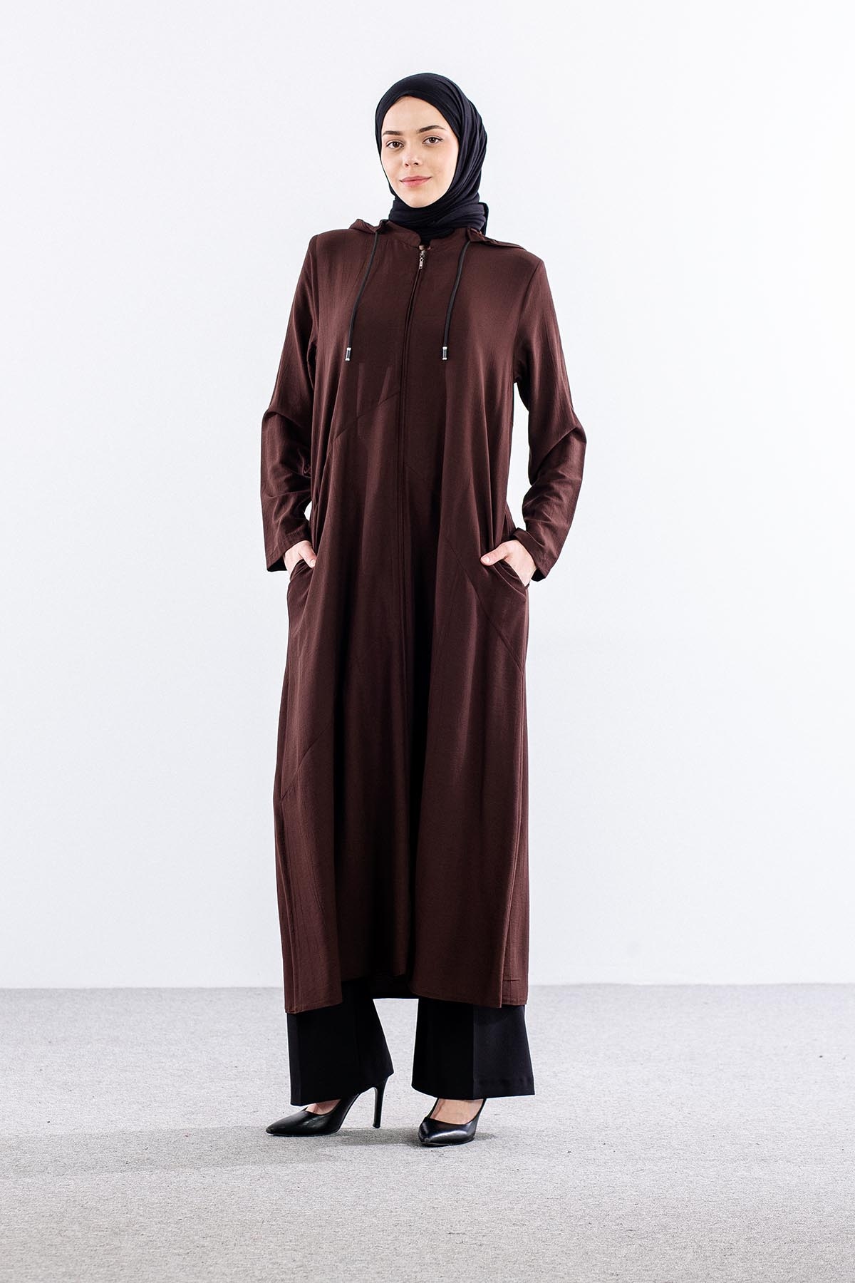 2502 A.boy Kaban 40-50 Kapson Detay - Kahve - 2