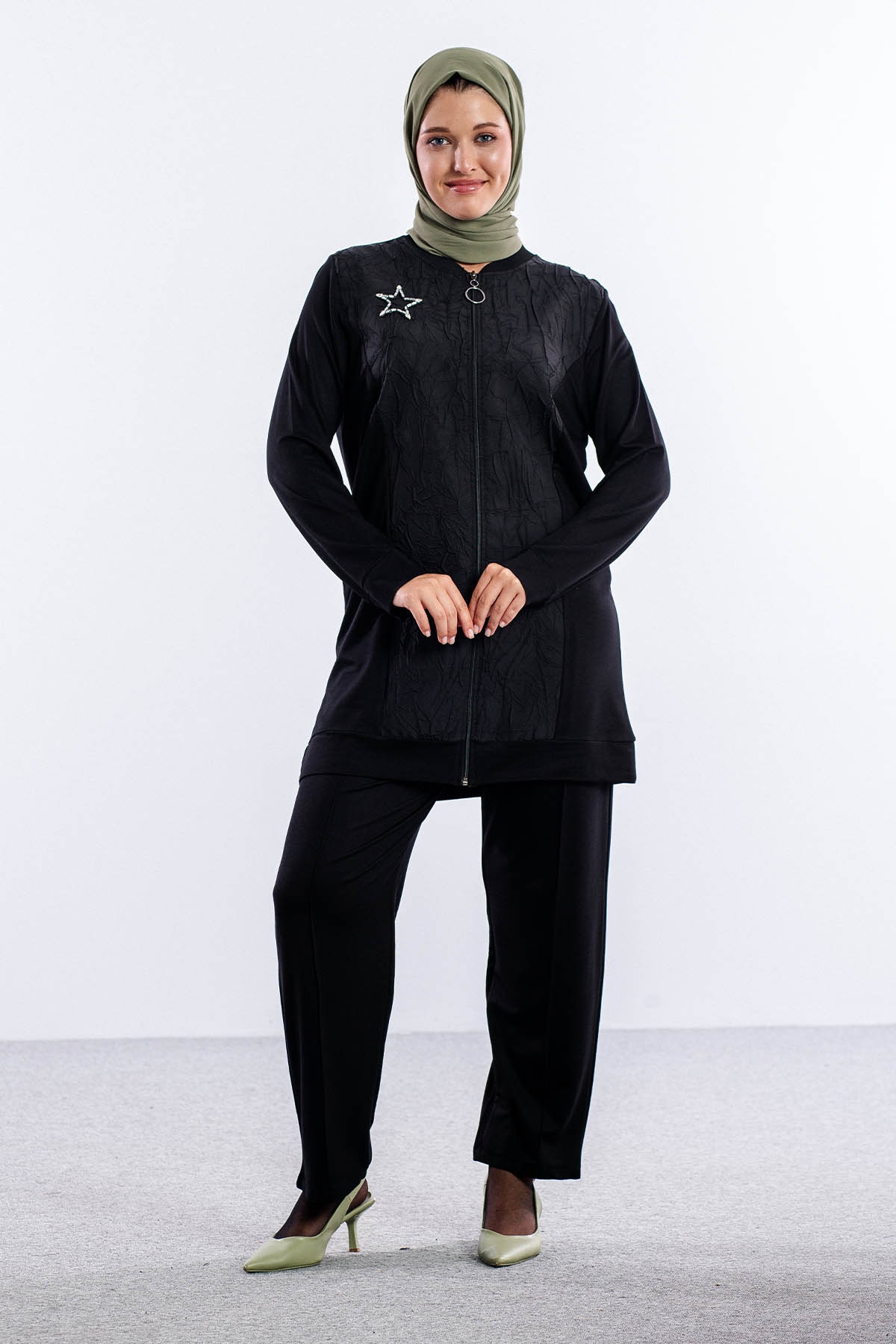 25129 Takim 44-46 Parasut Ferm - Siyah - 1