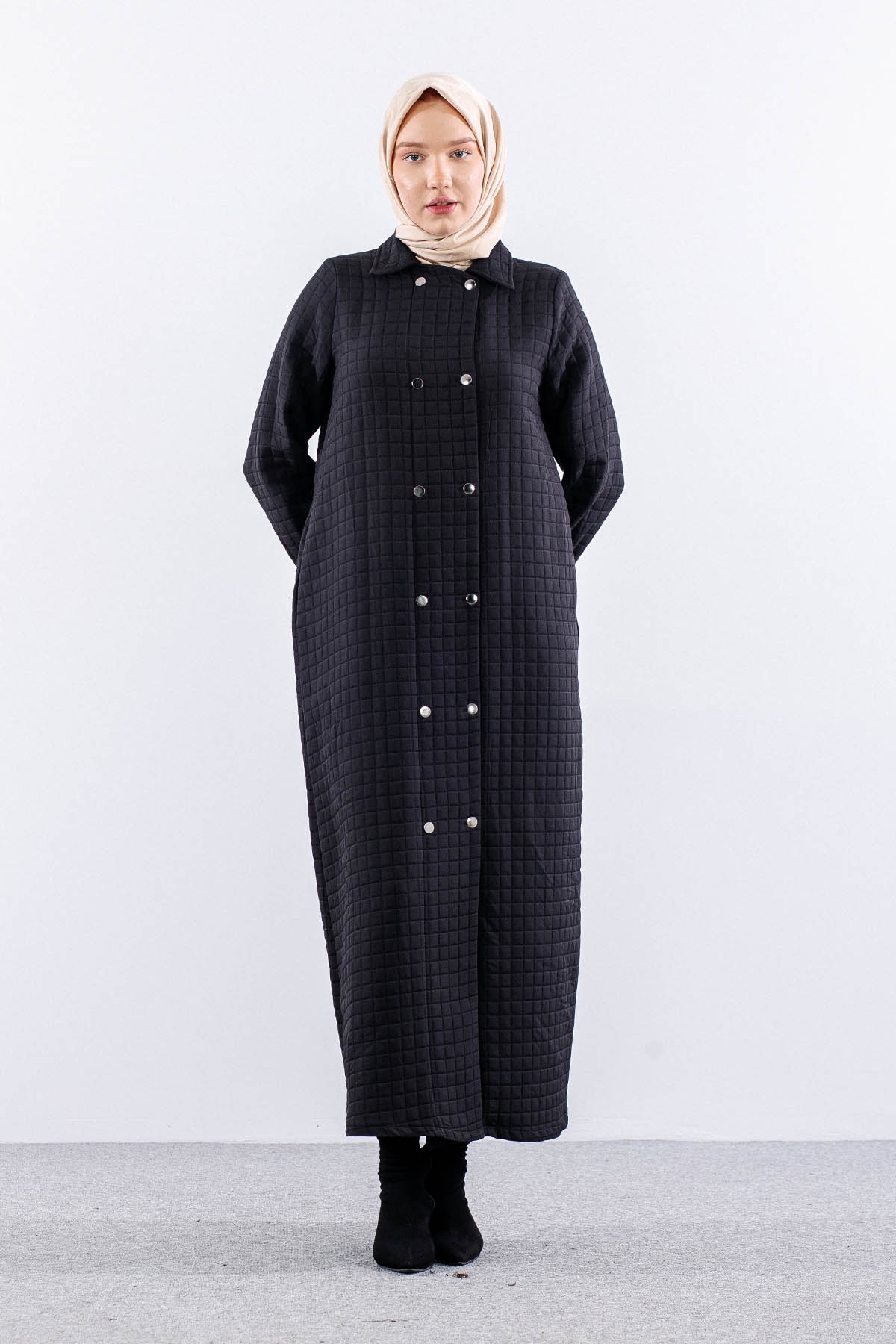 2522 Kapitone Kap 40-50 - Siyah - 1